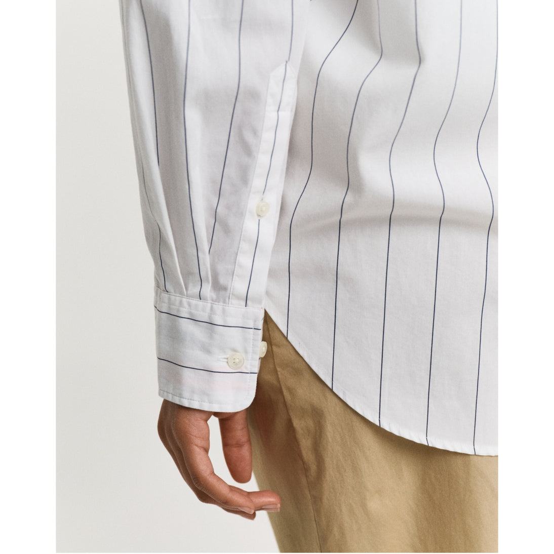 GANT Relaxed Fit Striped Contrast Shirt White 4300441