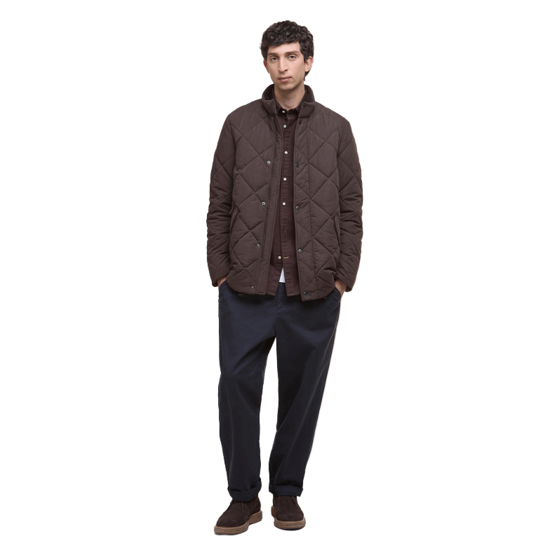 Barbour Winter Chelsea Quilt Jacket - Black Oak/Midnight Oak