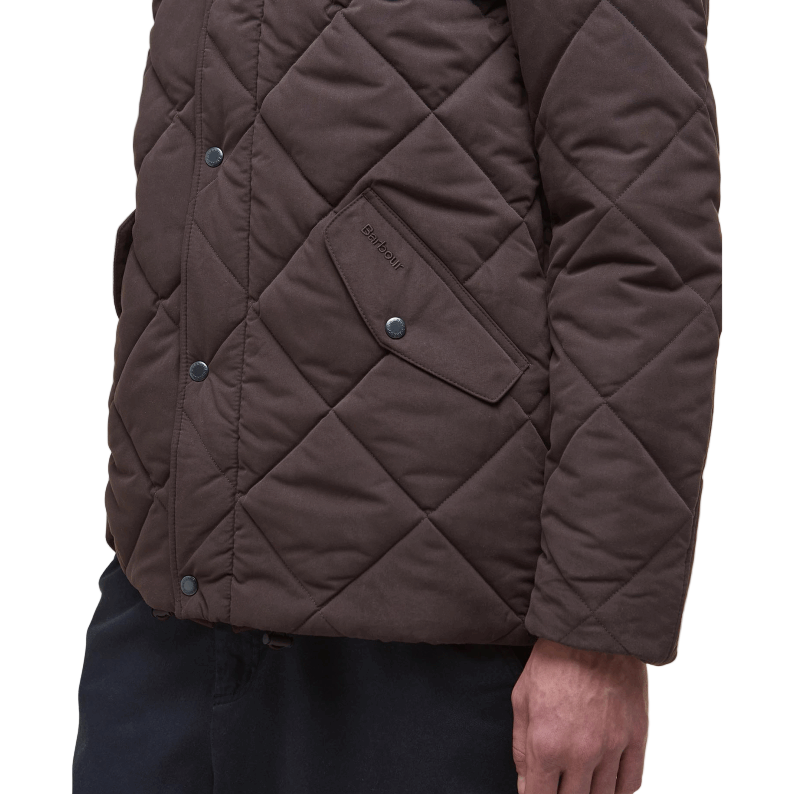 Barbour Winter Chelsea Quilt Jacket - Black Oak/Midnight Oak