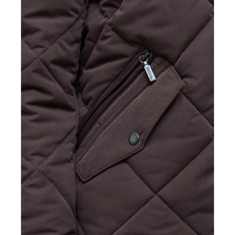 Barbour Winter Chelsea Quilt Jacket - Black Oak/Midnight Oak