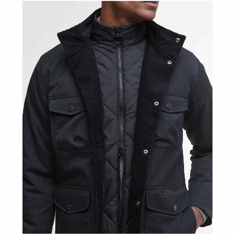 Barbour Winter Ogston Waterproof Jacket New Black