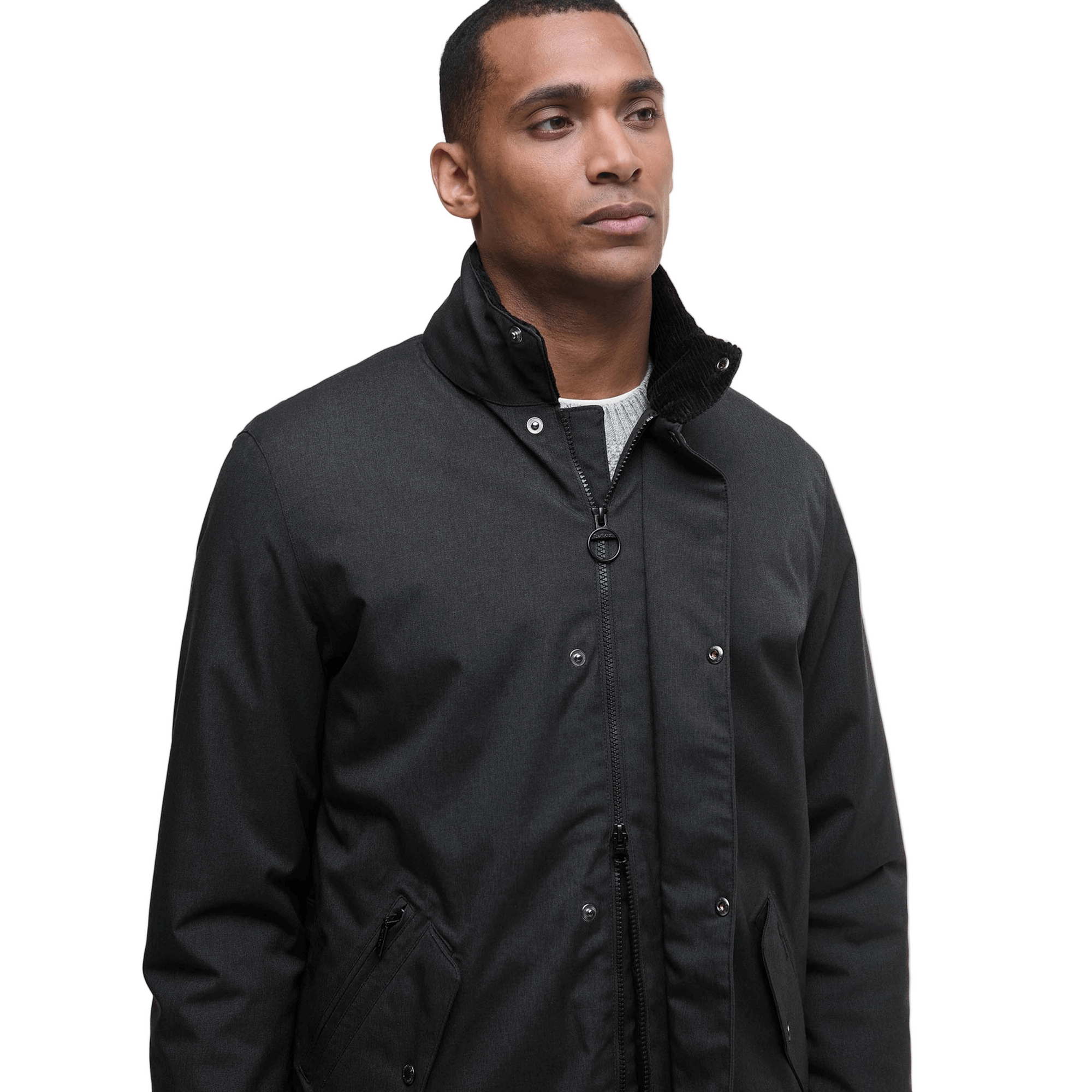 Barbour Winter Powell Waterproof Jacket Black
