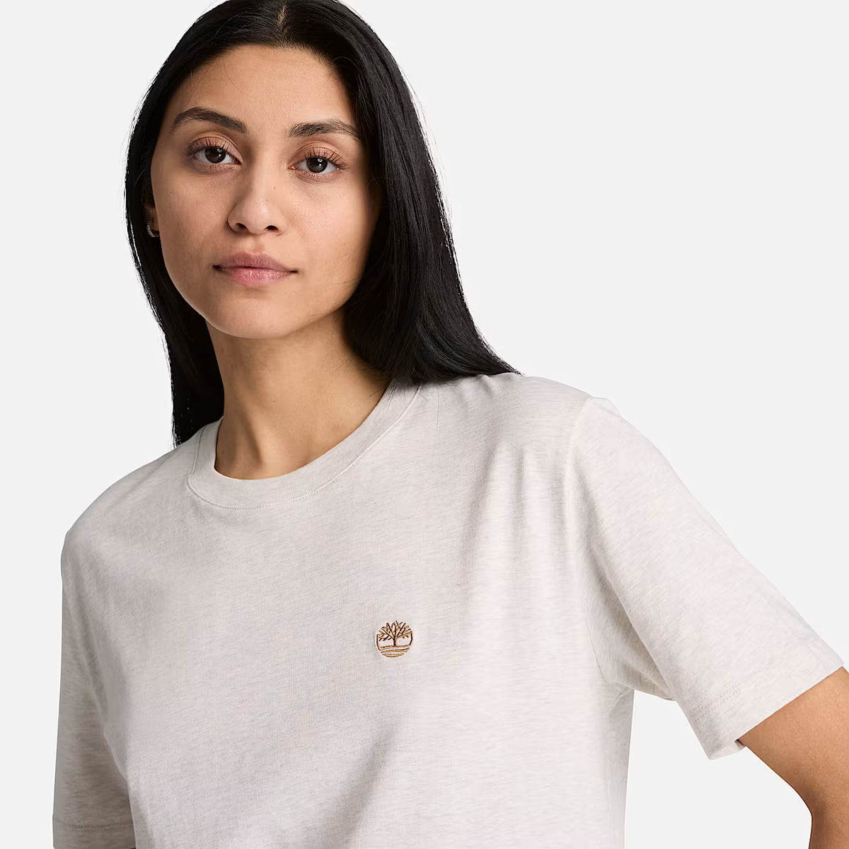 Timberland® Crafted Crew Short-Sleeve T-Shirt in Beige