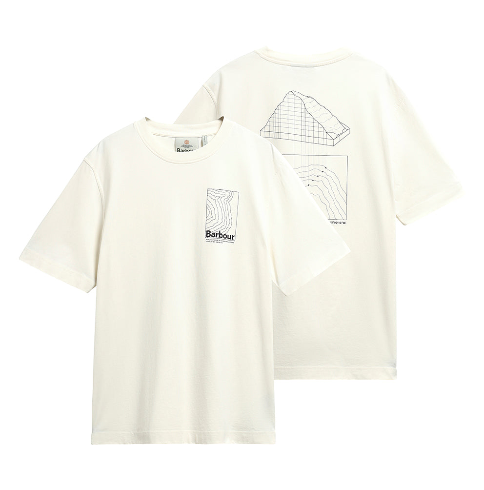 Barbour Woodbine Tee in Whisper White MTS1646WH32
