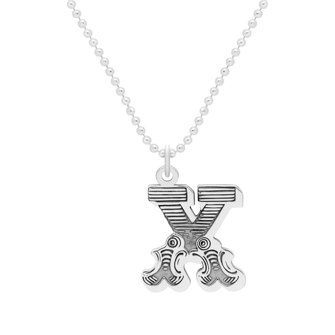 Carter Gore Small Letter Necklace Sterling Silver A-Z