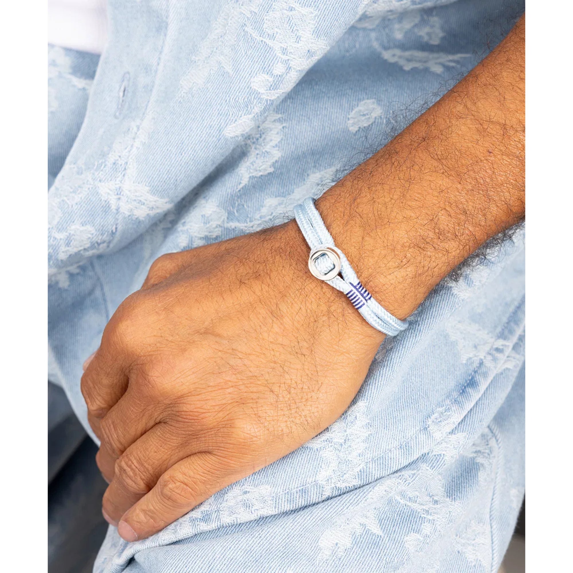 Pig &amp; Hen Don Dino Bracelet in Arctic Blue/Silver