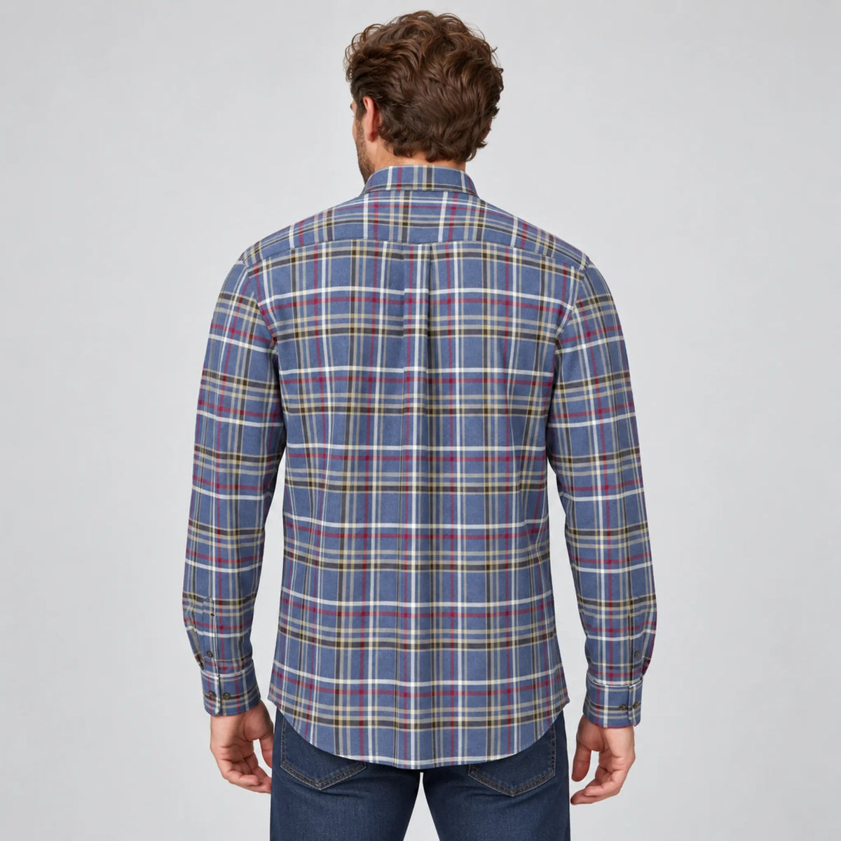 Fynch-Hatton Premium Flannel Shirt - Ink Blue 16108860