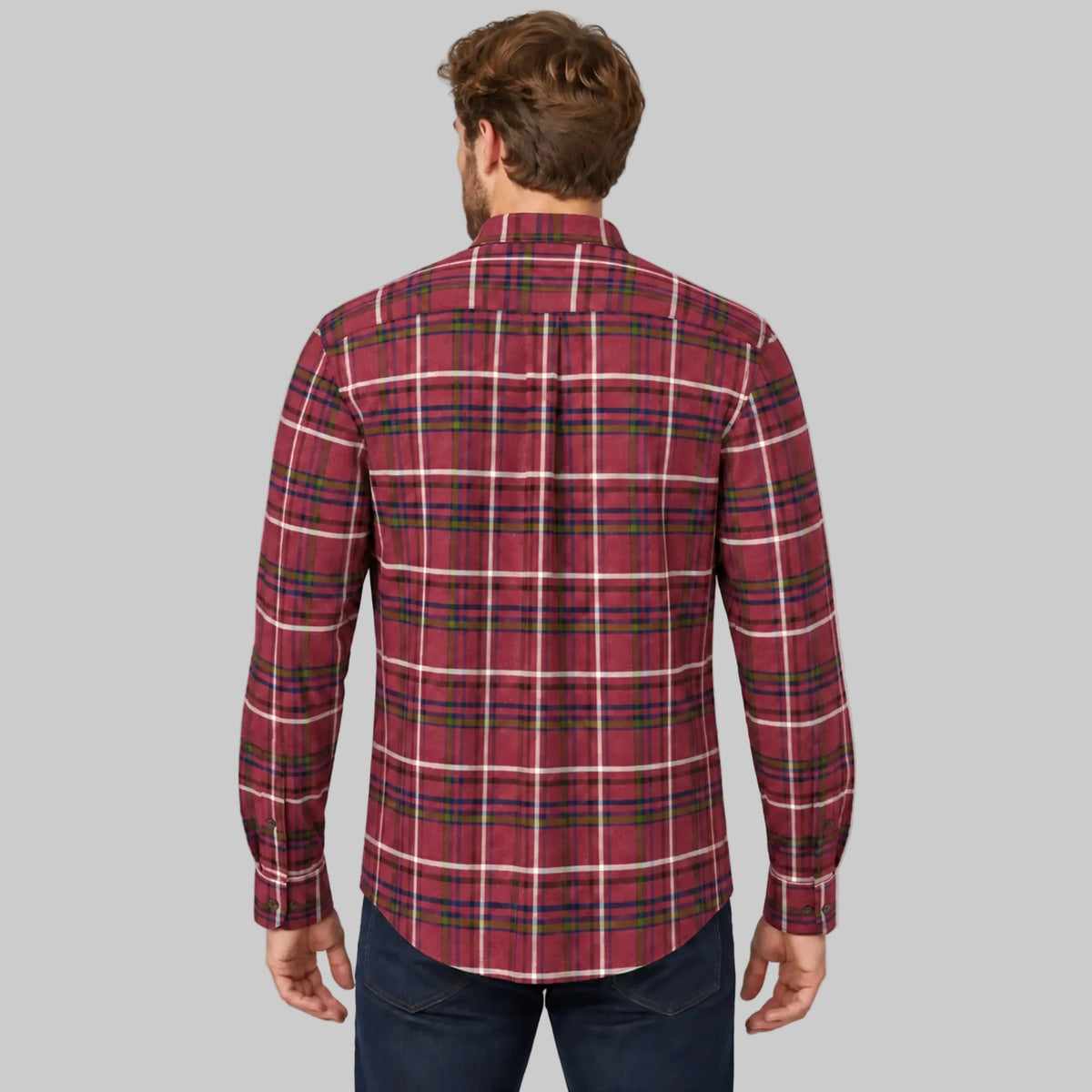 Fynch-Hatton Premium Flannel Shirt - Brick 16108860