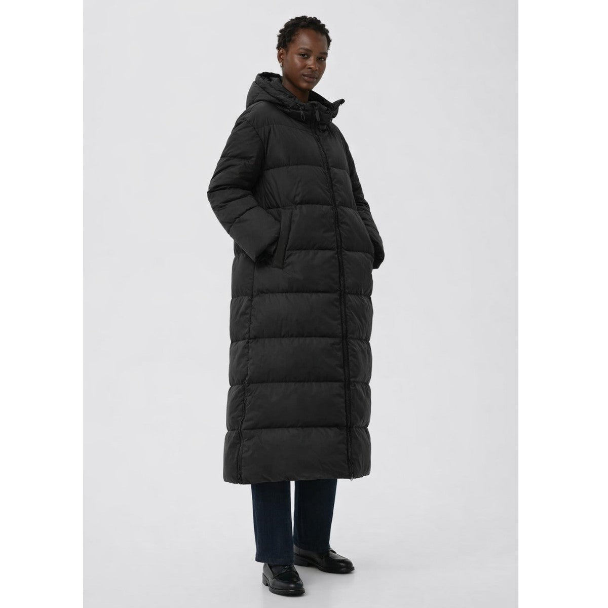 Part Two Safir Long Coat in Black