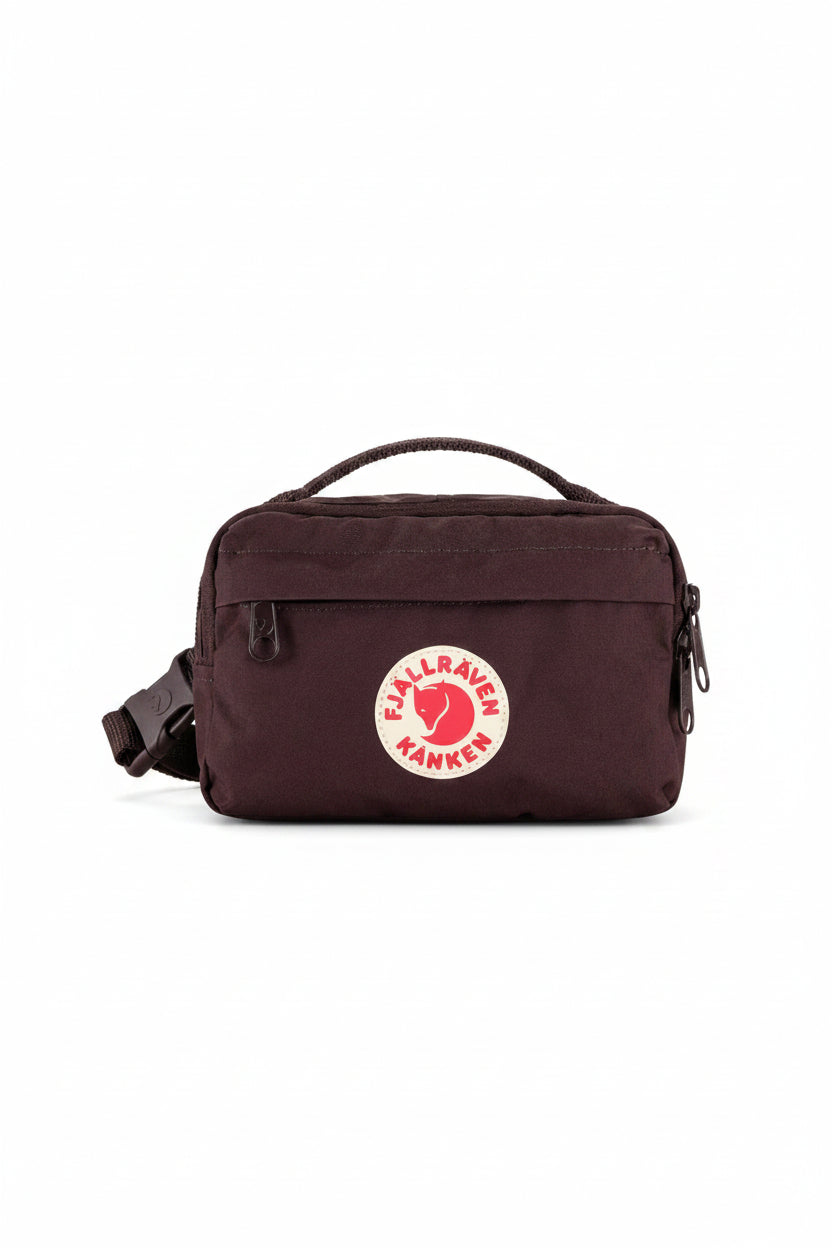 Blackberry bag with Fjällräven Kånken logo on a white background