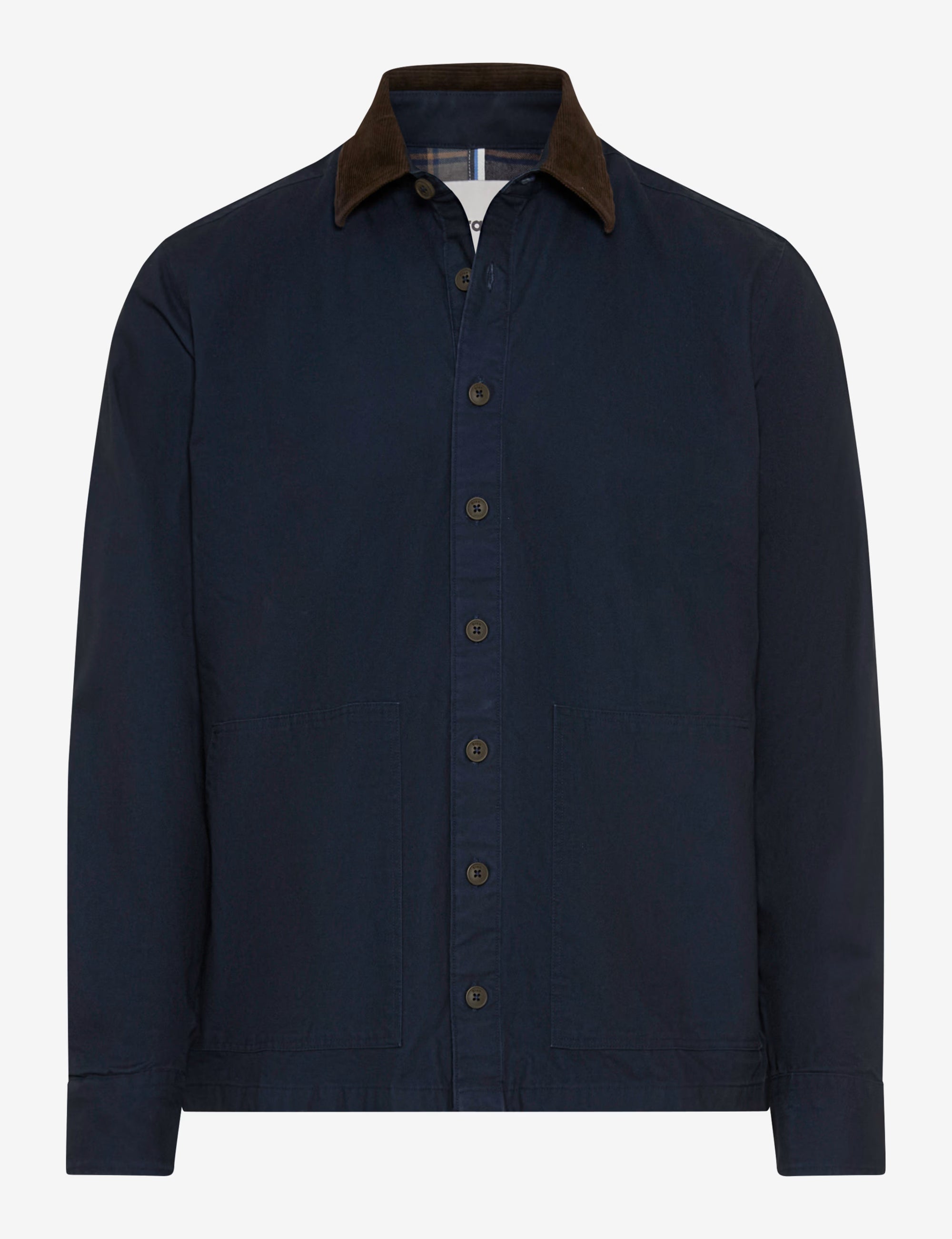 BRAX Style Kay Cotton Shacket Overshirt in Dark Blue