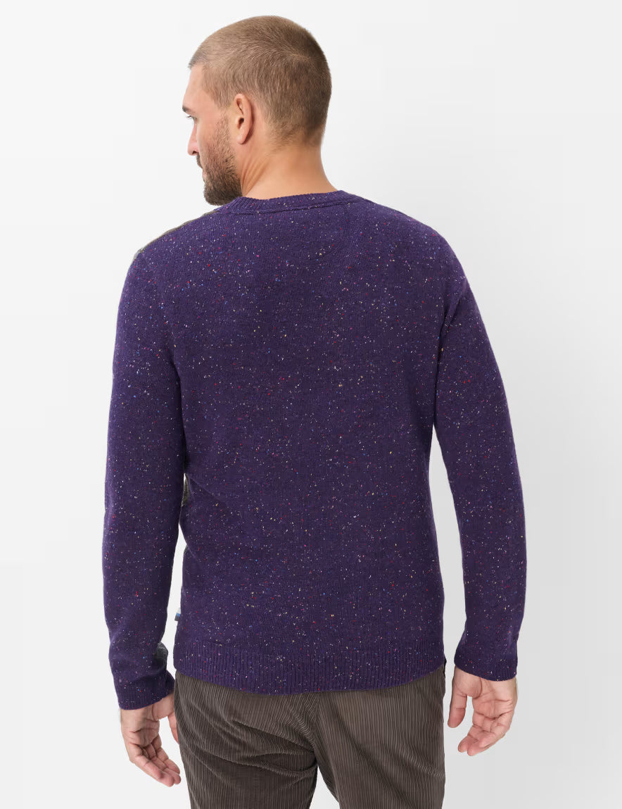 Brax Rick j Argyle Knitted Wool Blend Jumper 70-0542