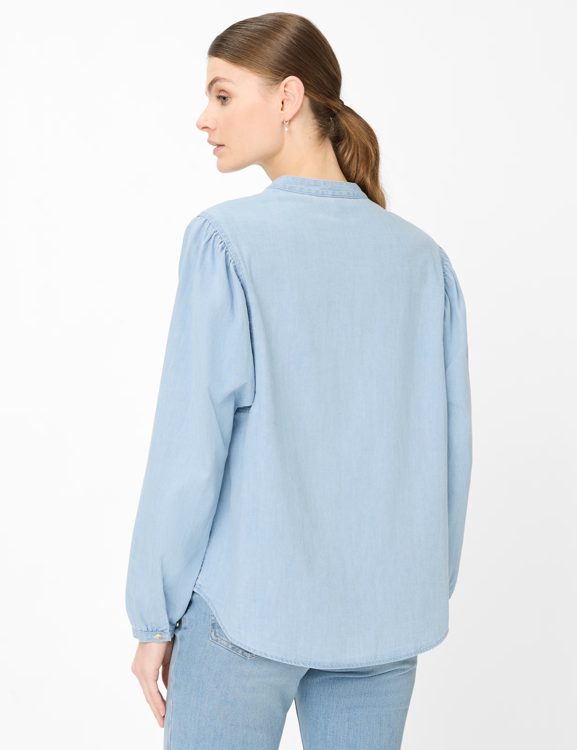 Brax Valeria Blouse in Light Denim 94-0015