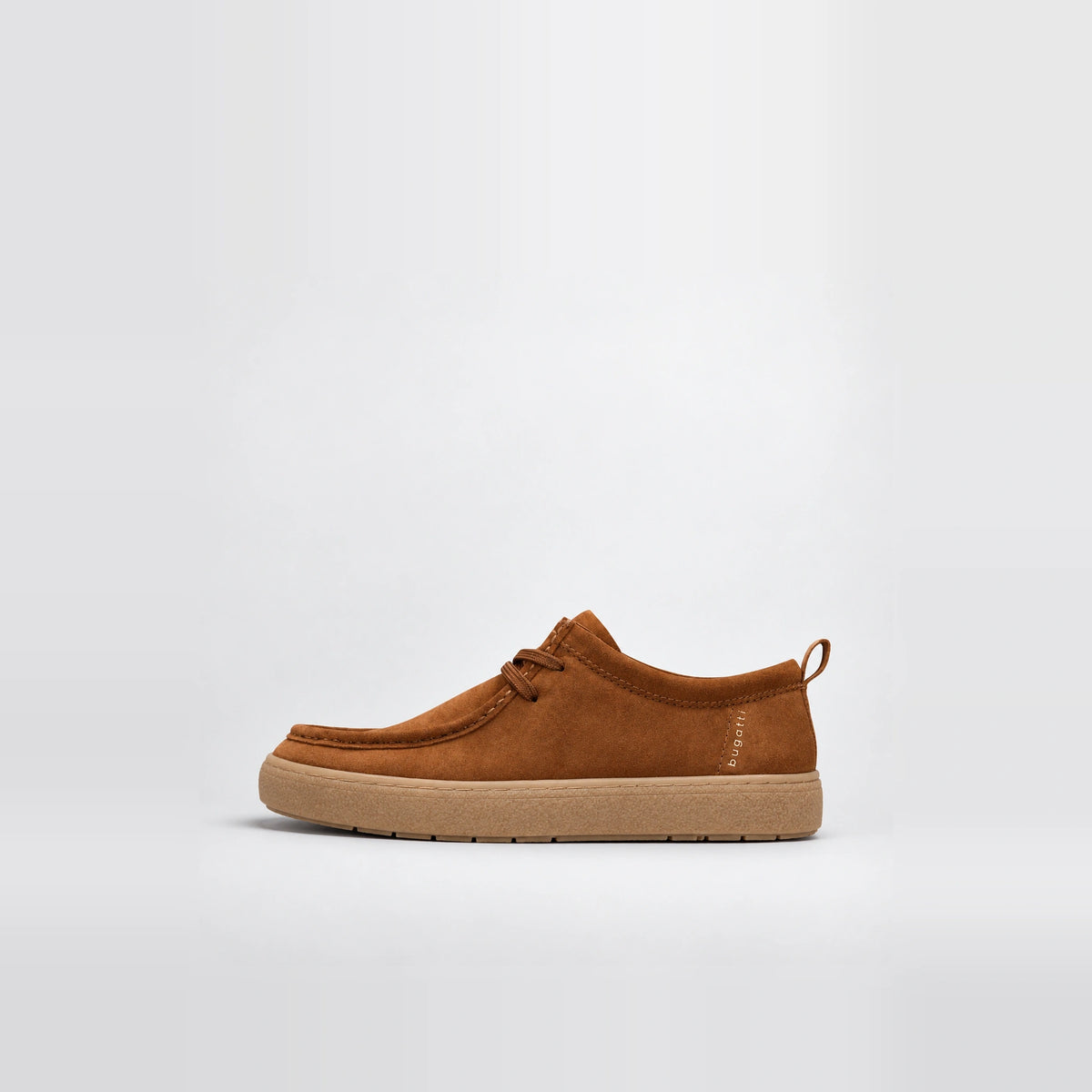 Bugatti Hube Leather Suede Lace-Up Shoes - Cognac