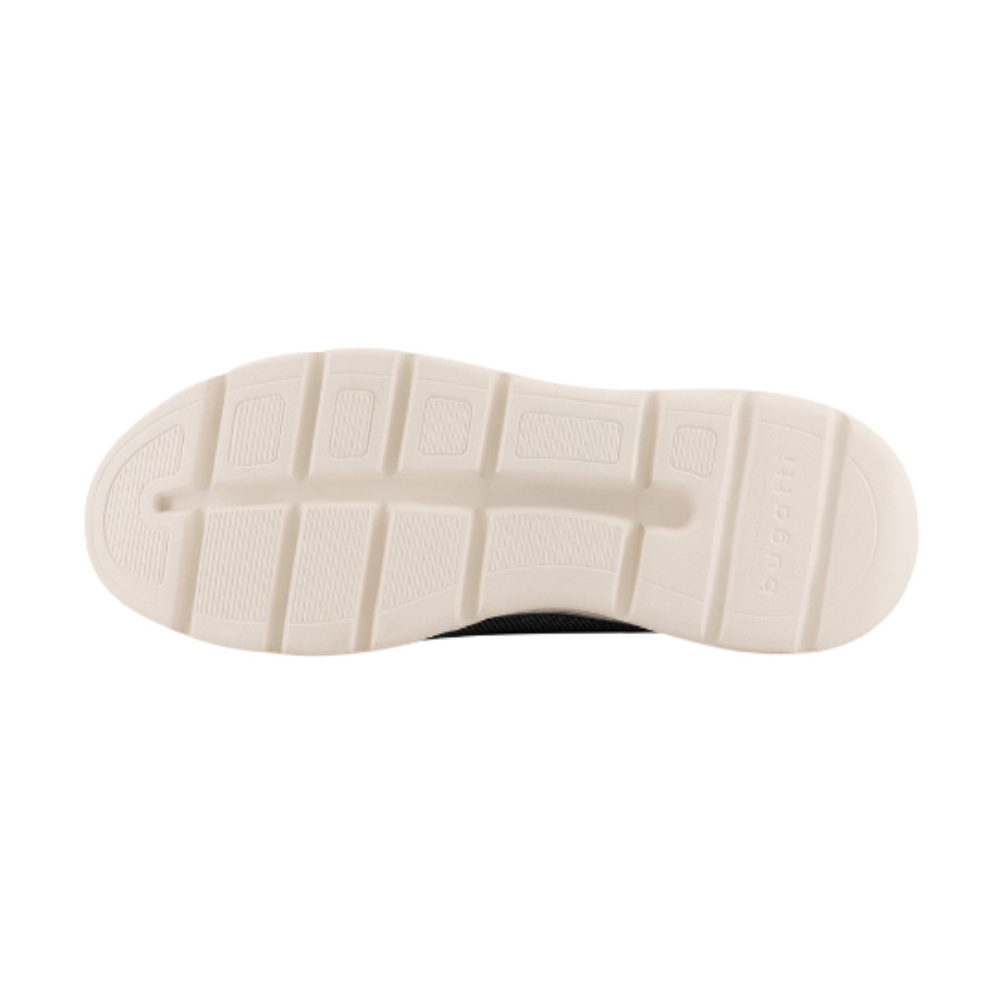 White sole of a shoe on a white background