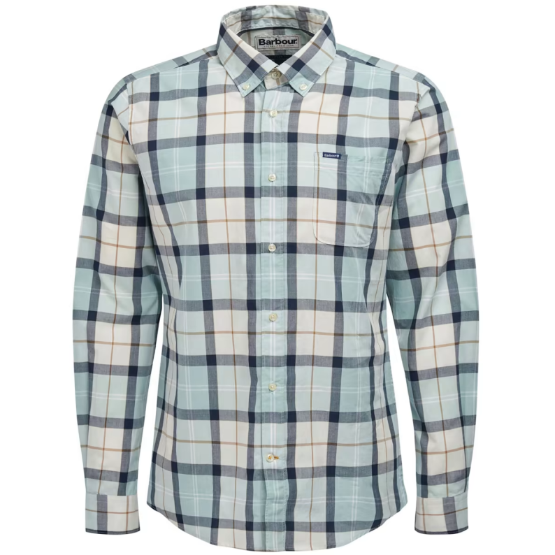BARBOUR RAWLEY TAILORED SHIRT MSH5346TN97 BLUE CHALK TARTAN