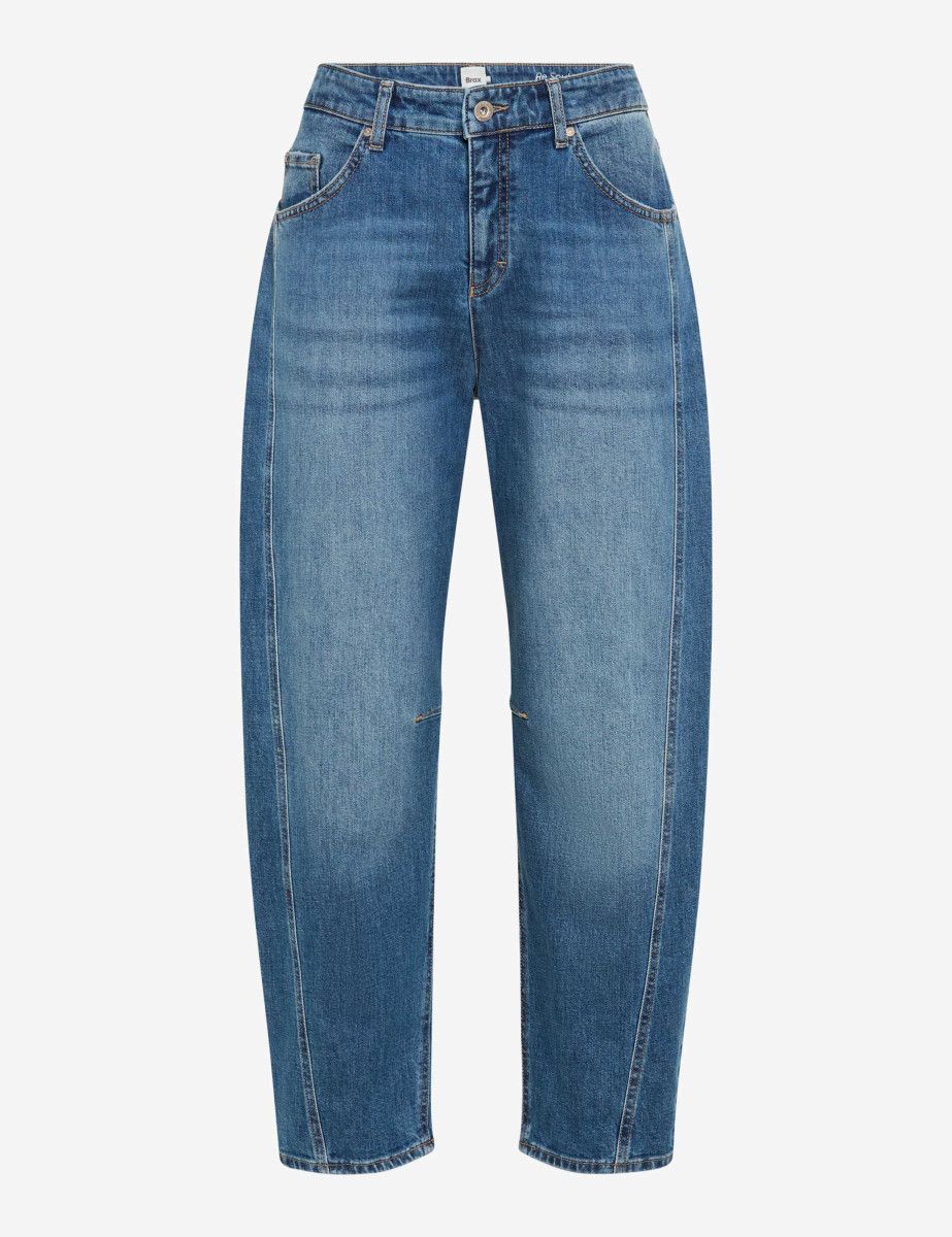 Blue jeans on a white background