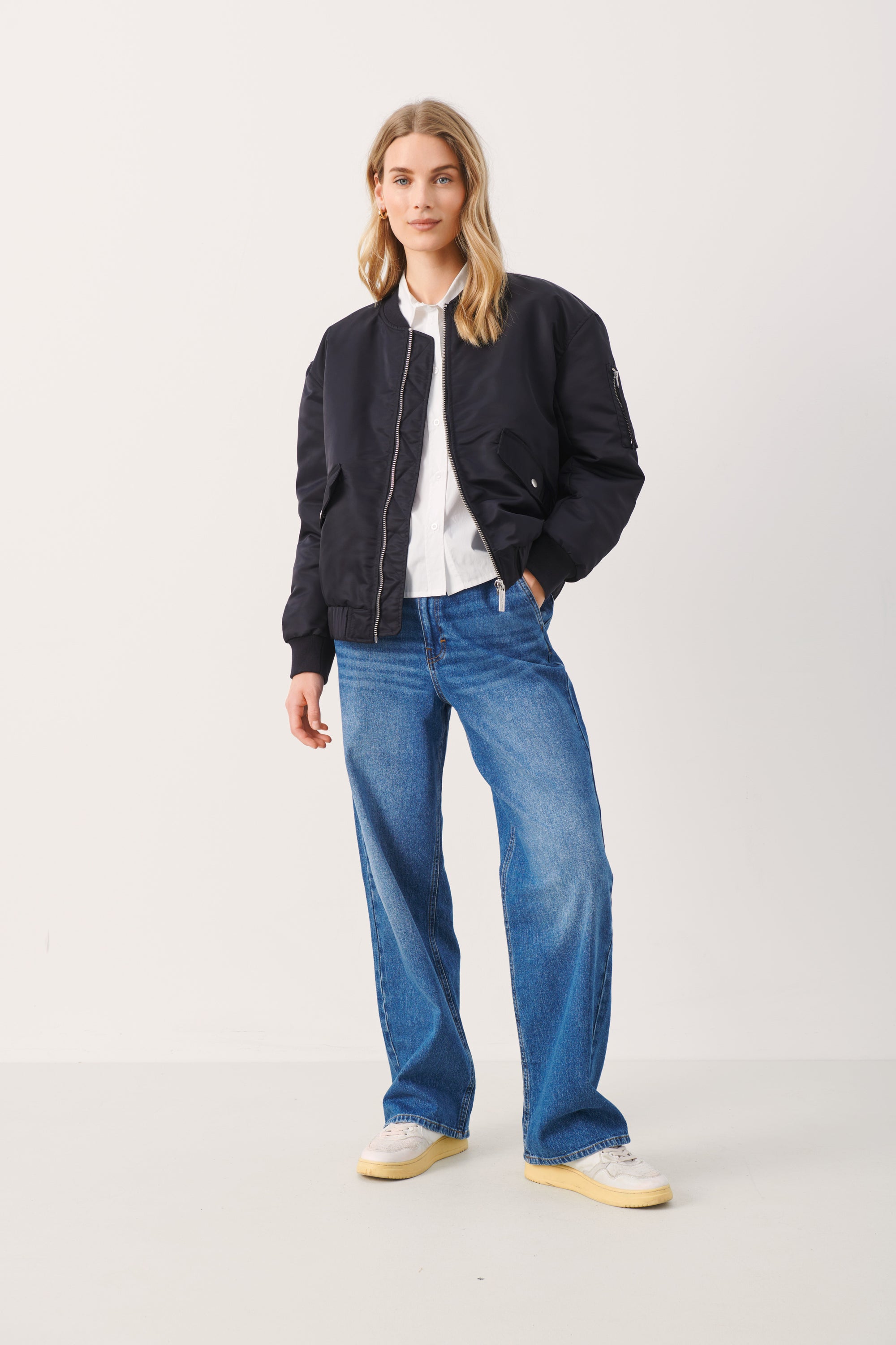 Part Two Charlize Bomber Jacket Dark Navy 30307785