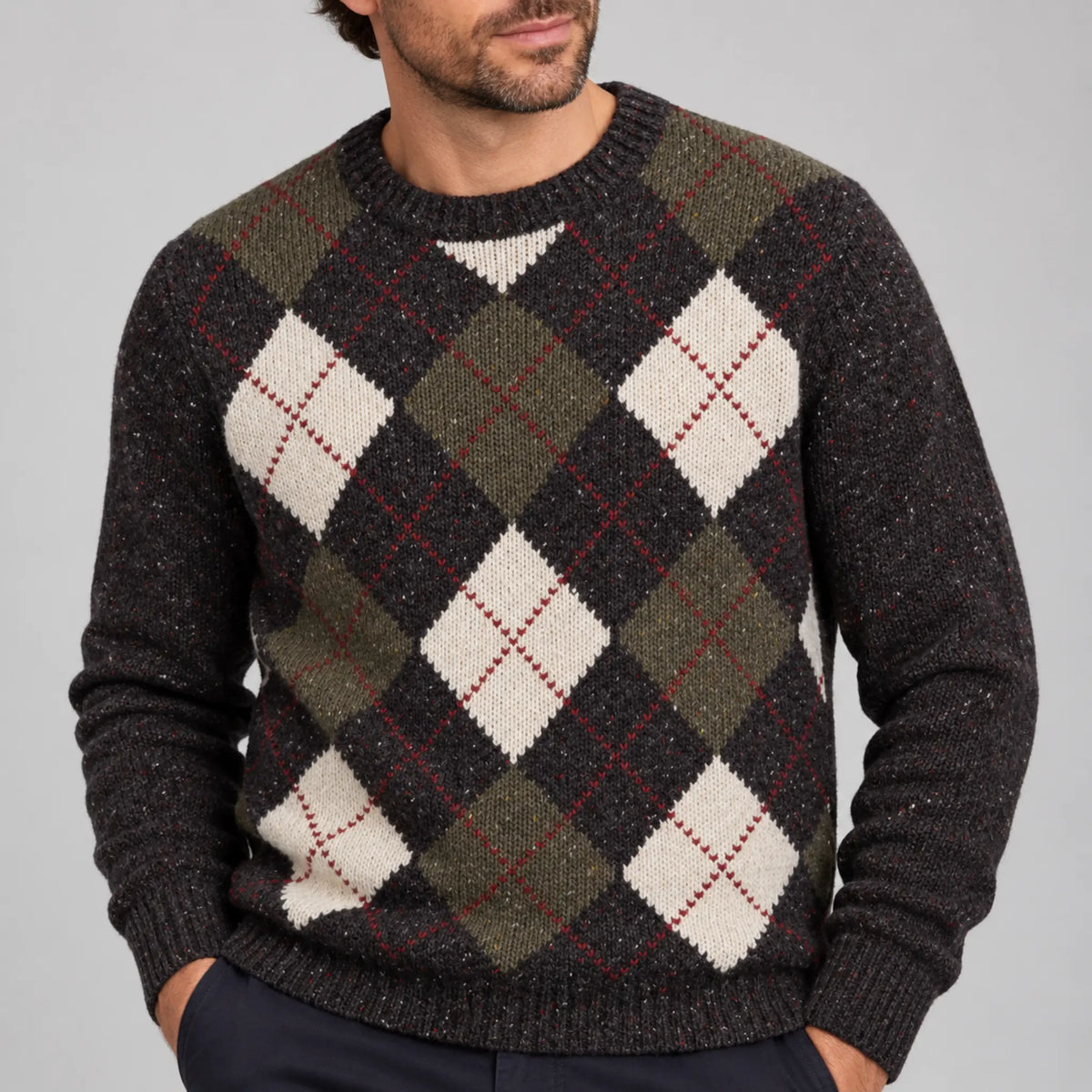 Fynch-Hatton Wool/Alpaca Crew Sweater - Soil 1610363
