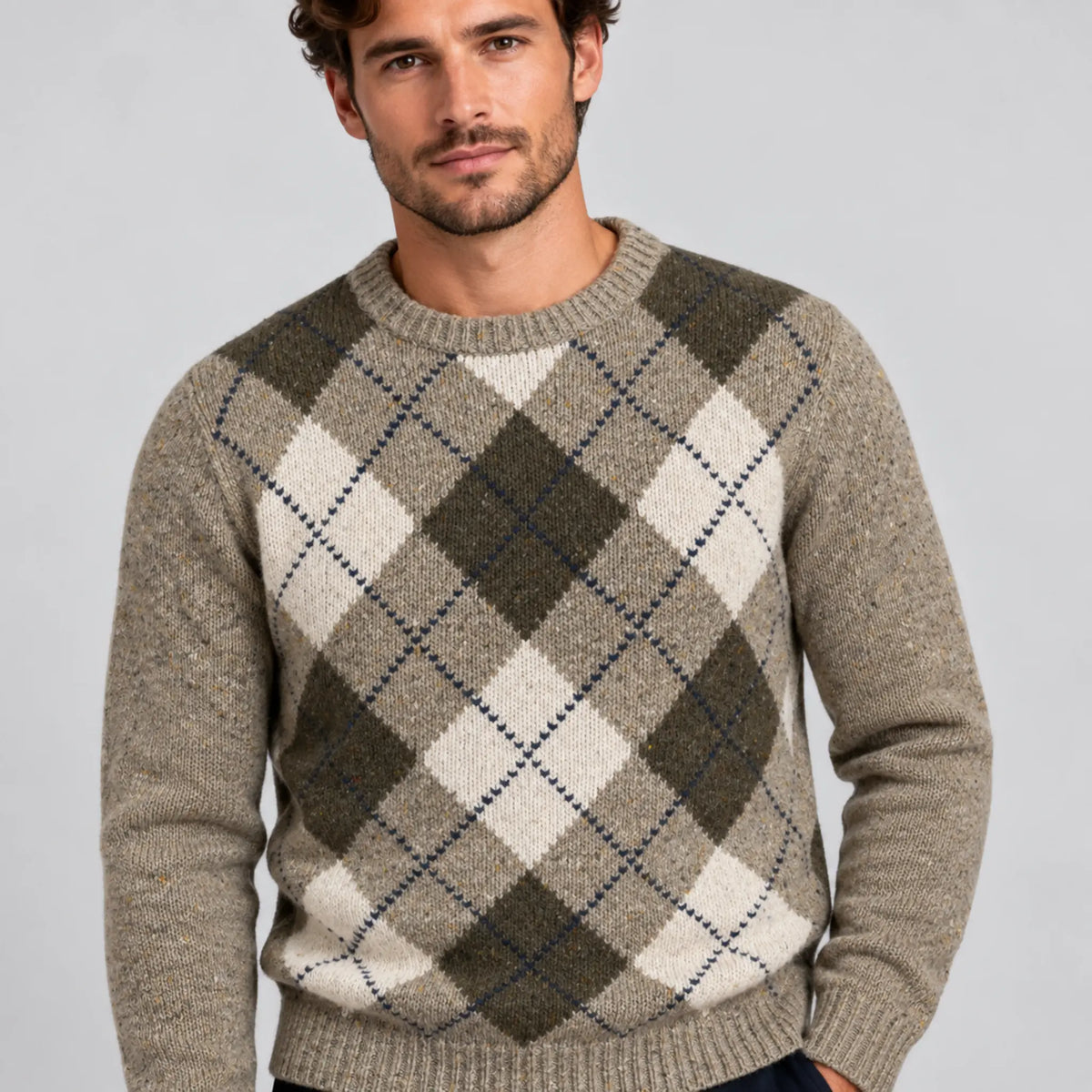 Fynch-Hatton Wool/Alpaca Crew Sweater - Clay 1610363