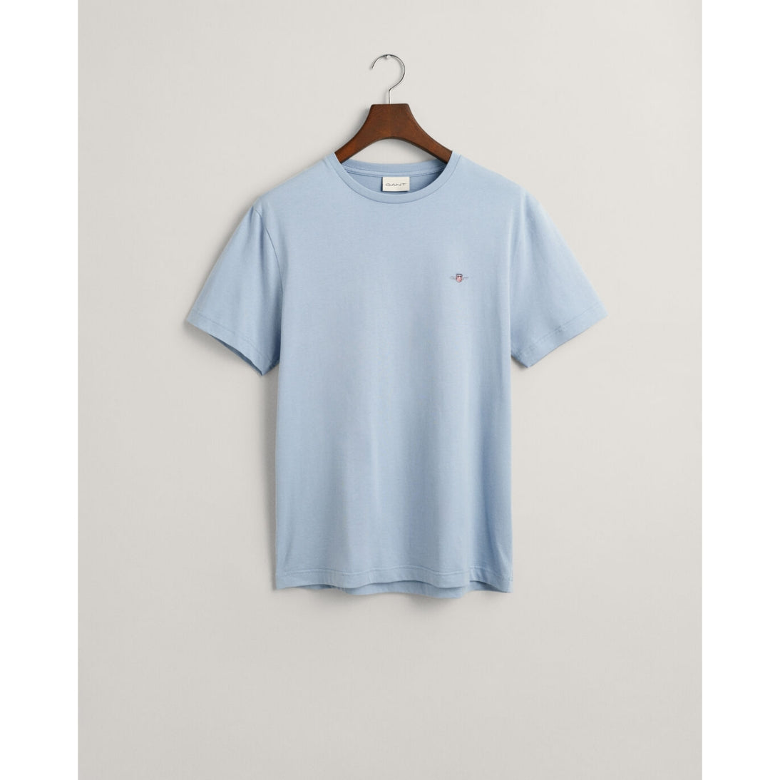 GANT Pure Cotton Regular Fit Shield T-Shirt in Dove Blue 2003184