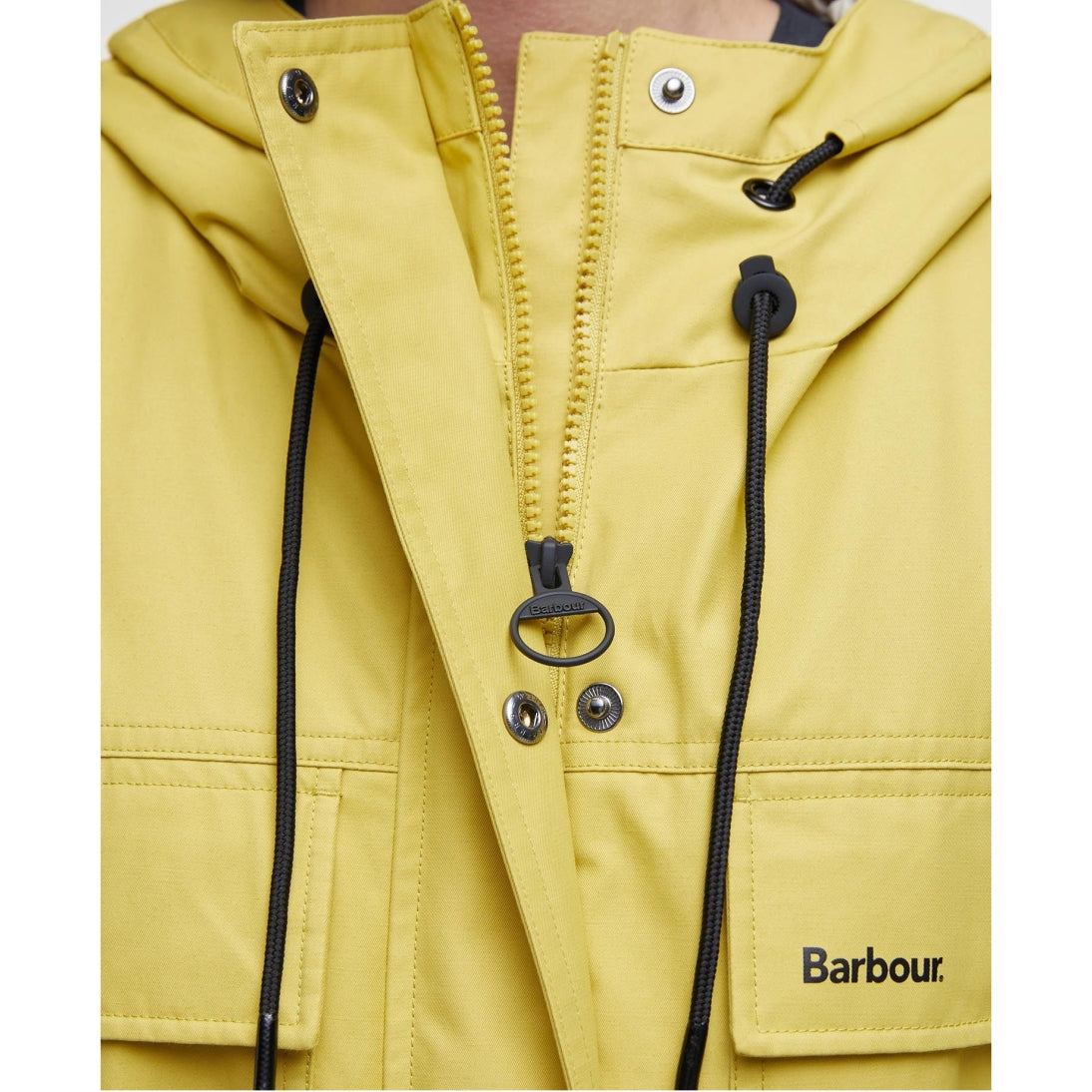 Barbour Evie Showerproof Parka Limeade / Light Sand