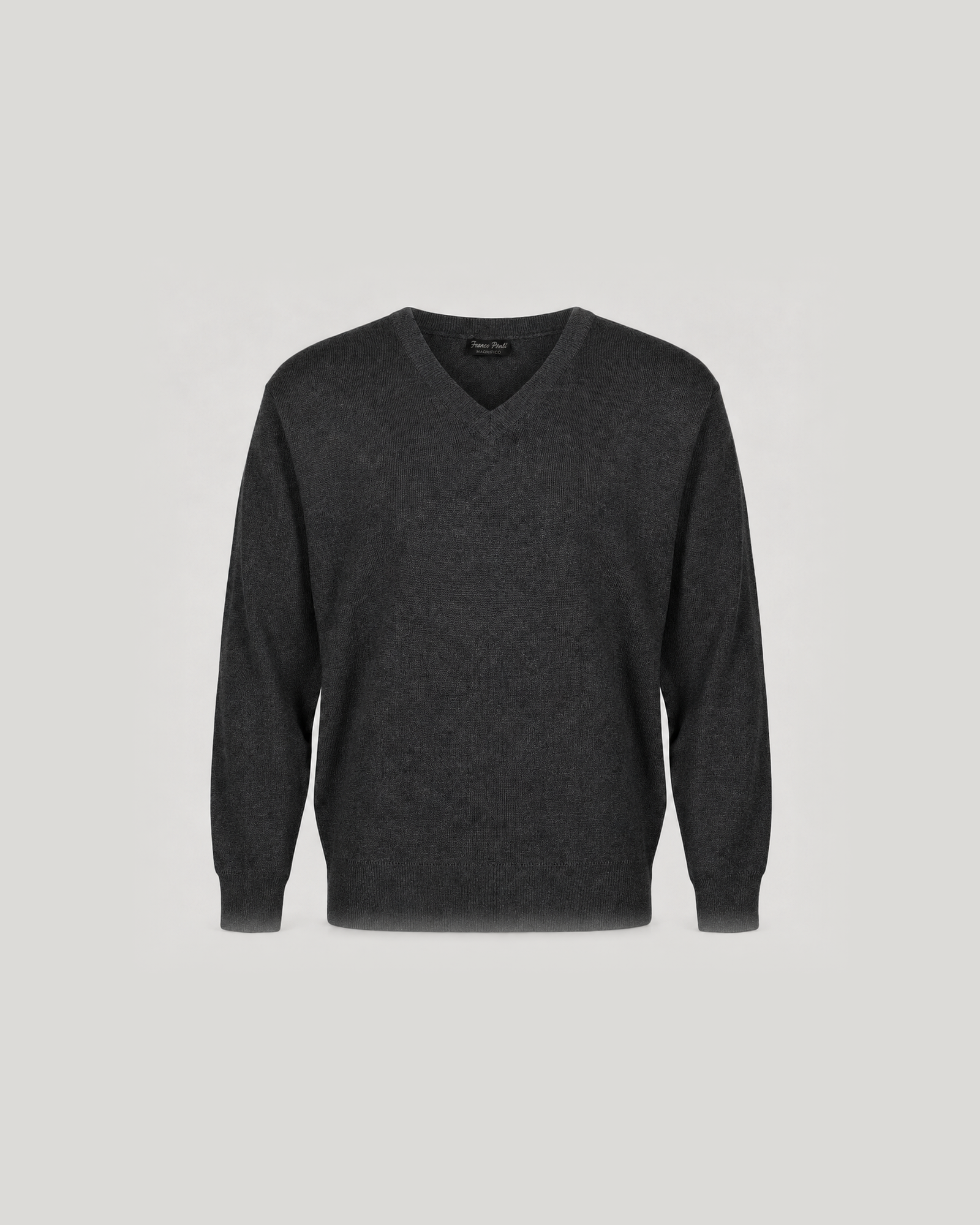Franco Ponti Men’s Merino Wool Blend V-Neck Jumper
