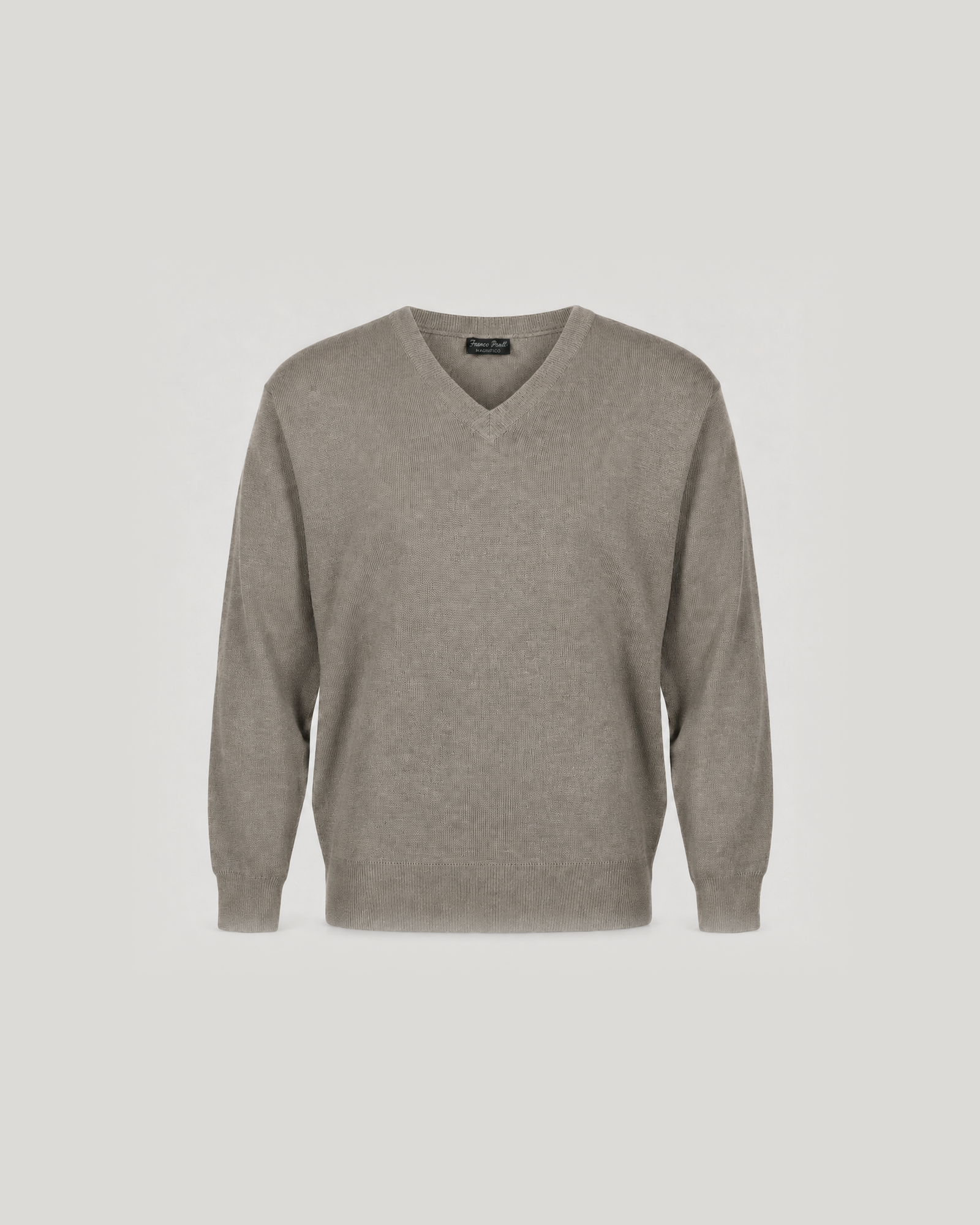 Franco Ponti Men’s Merino Wool Blend V-Neck Jumper