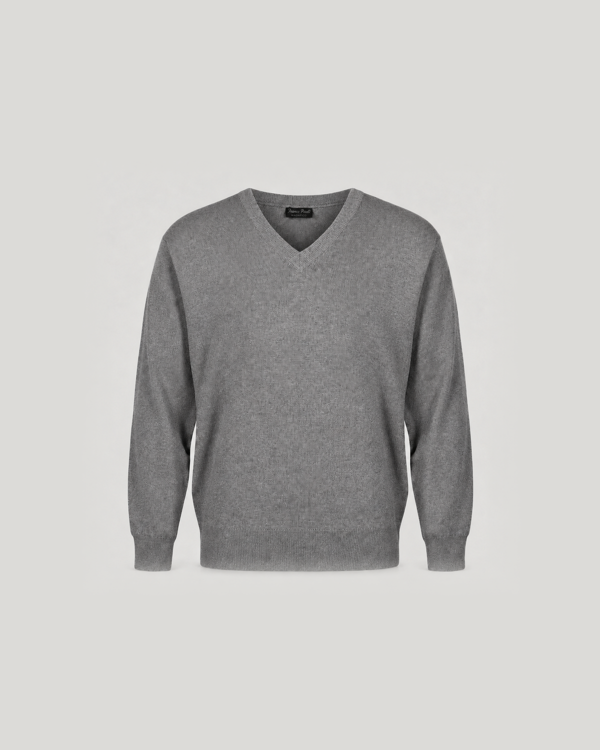 Franco Ponti Men’s Merino Wool Blend V-Neck Jumper