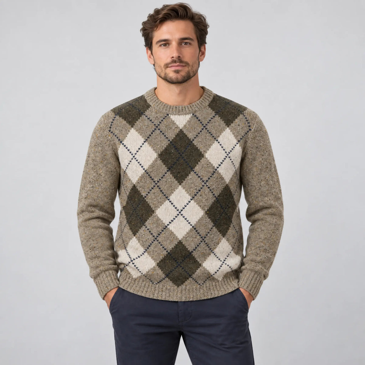 Fynch-Hatton Wool/Alpaca Crew Sweater - Clay 1610363