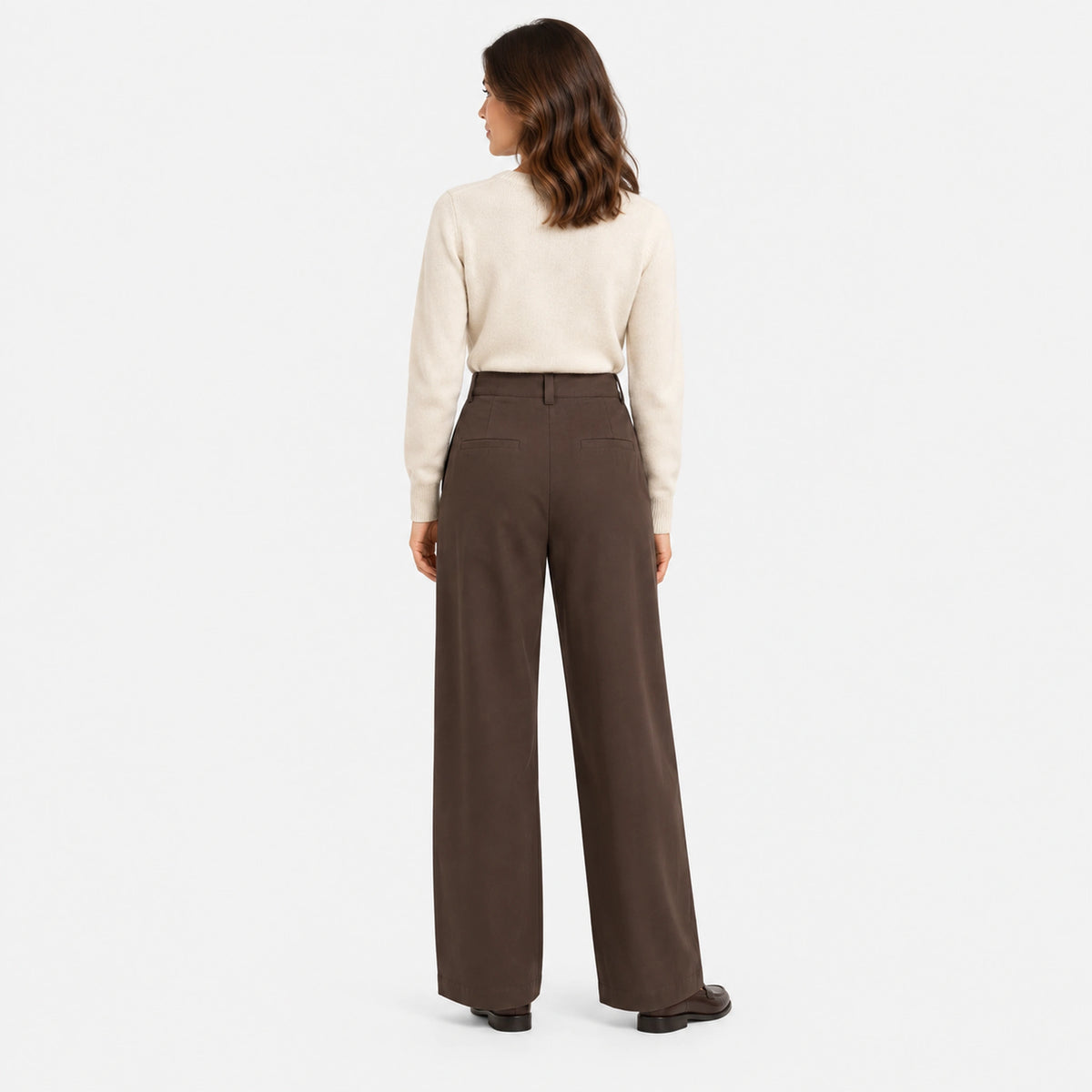 Fynch-Hatton Wide-leg Trousers In Espresso 26094948