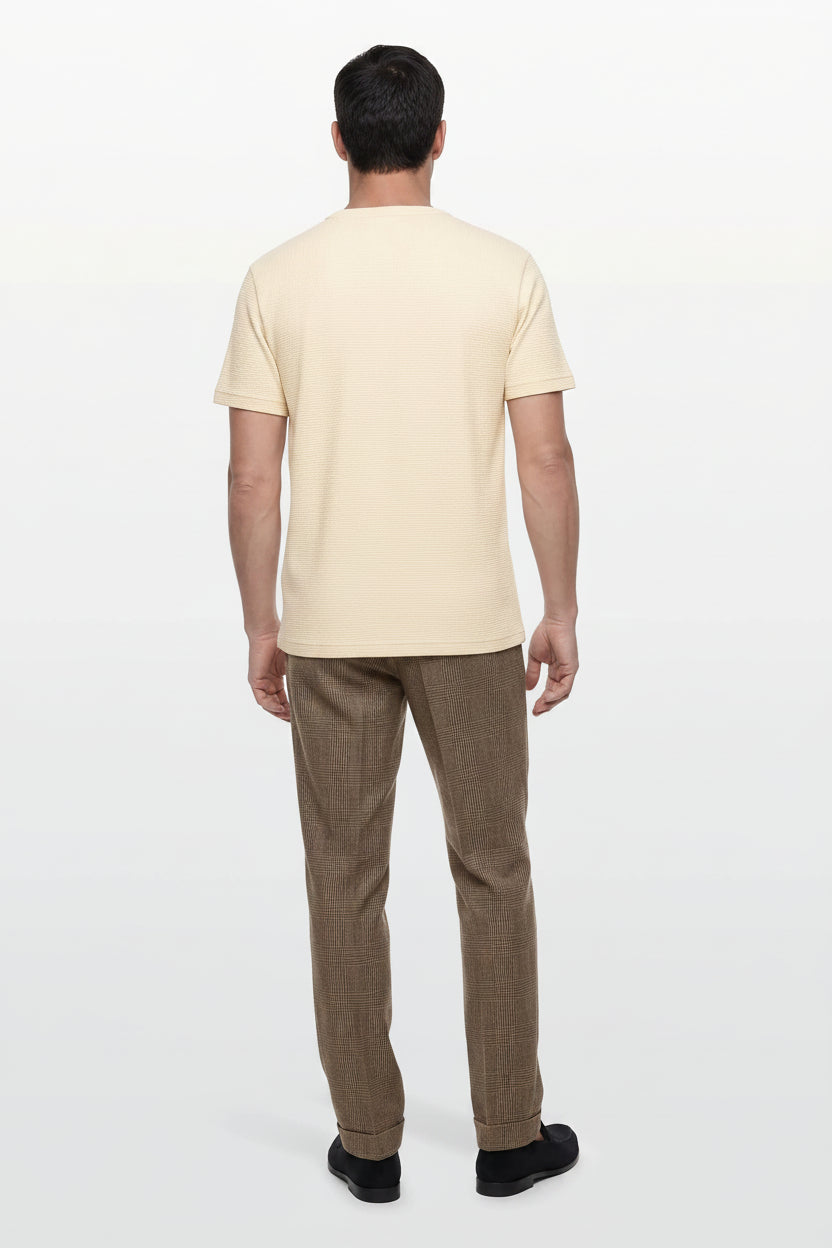 GANT Waffle Tee in Creamed White 2003406