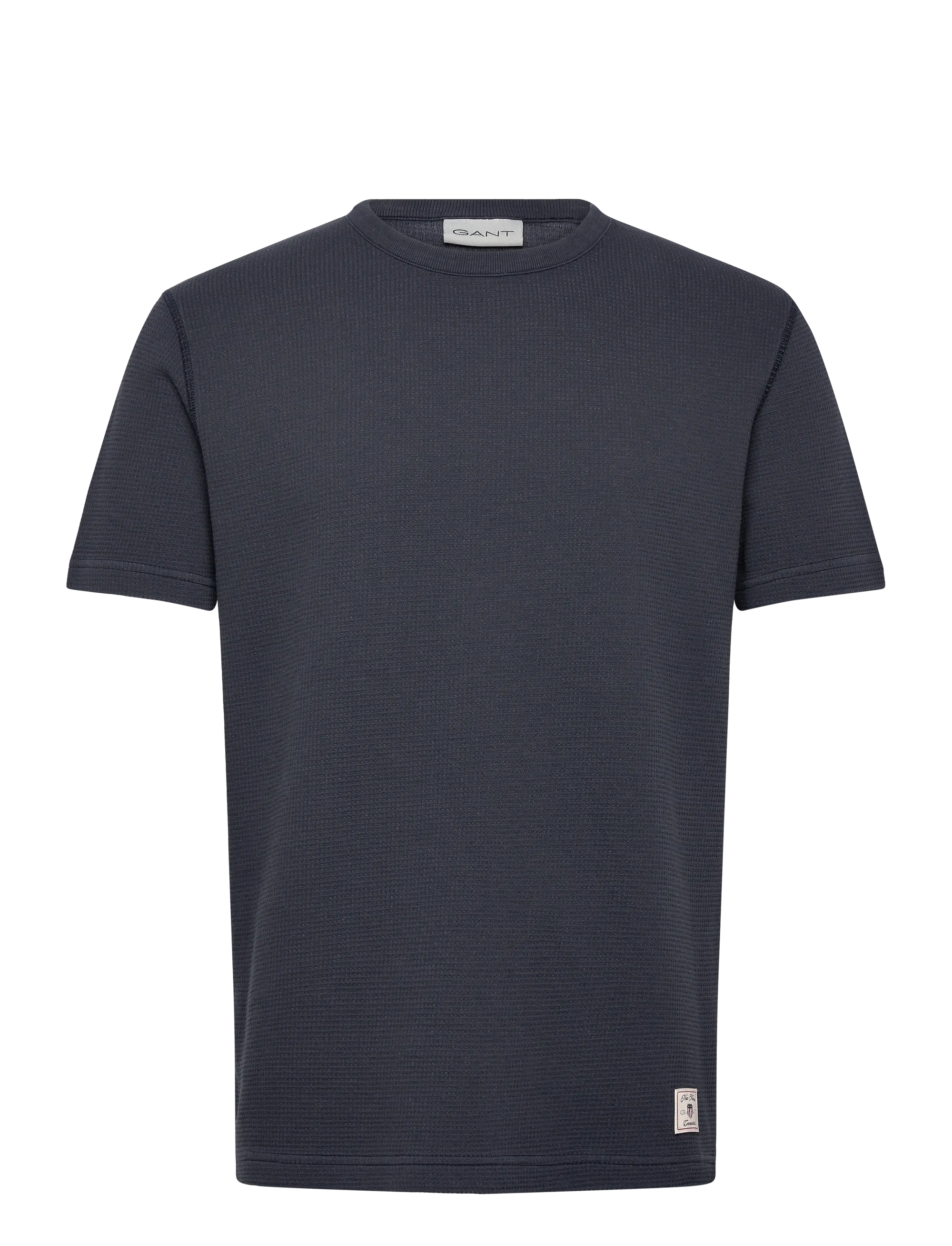 GANT Waffle Tee in Evening Blue 2003406