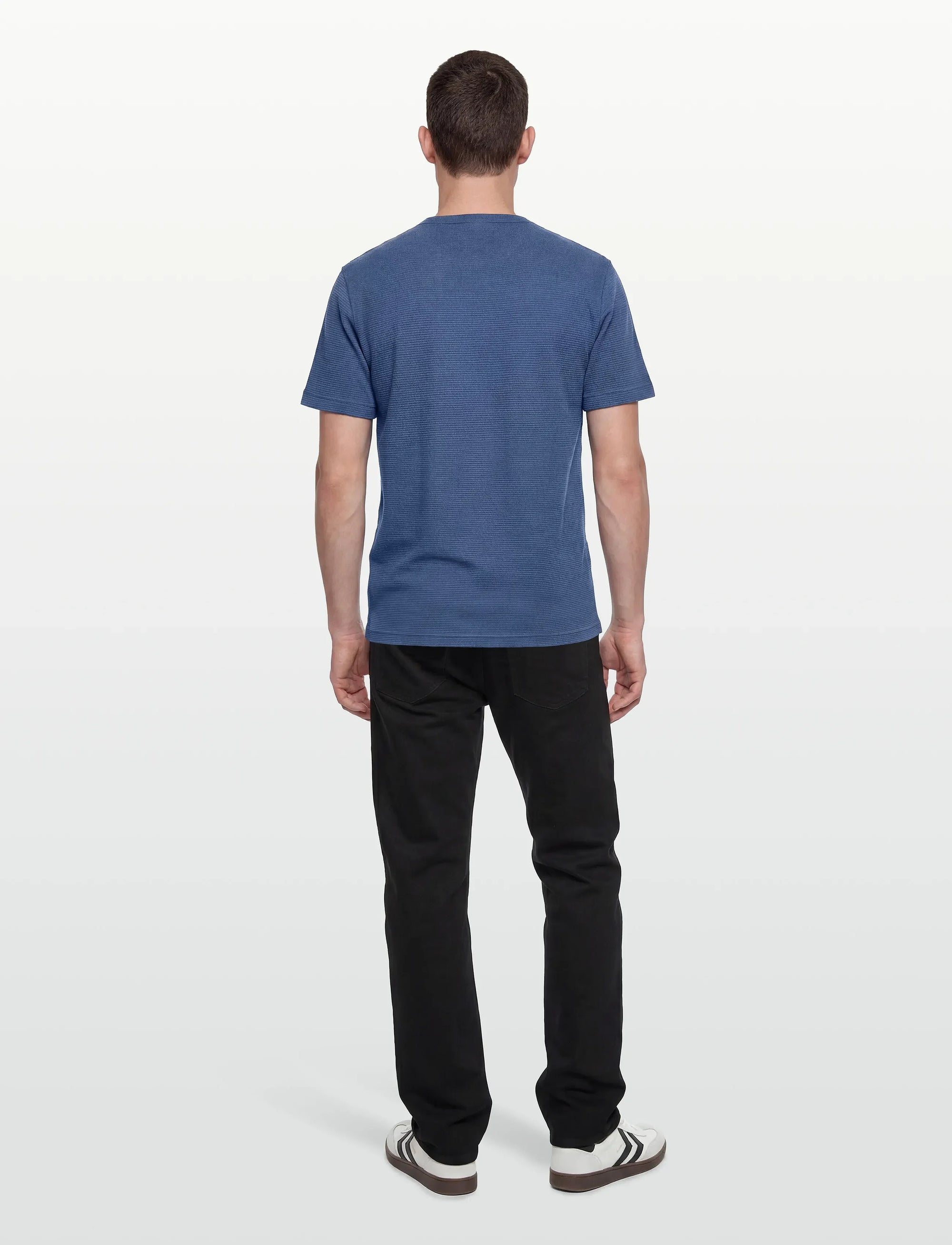 GANT Waffle Tee in Vintage Blue 2003406
