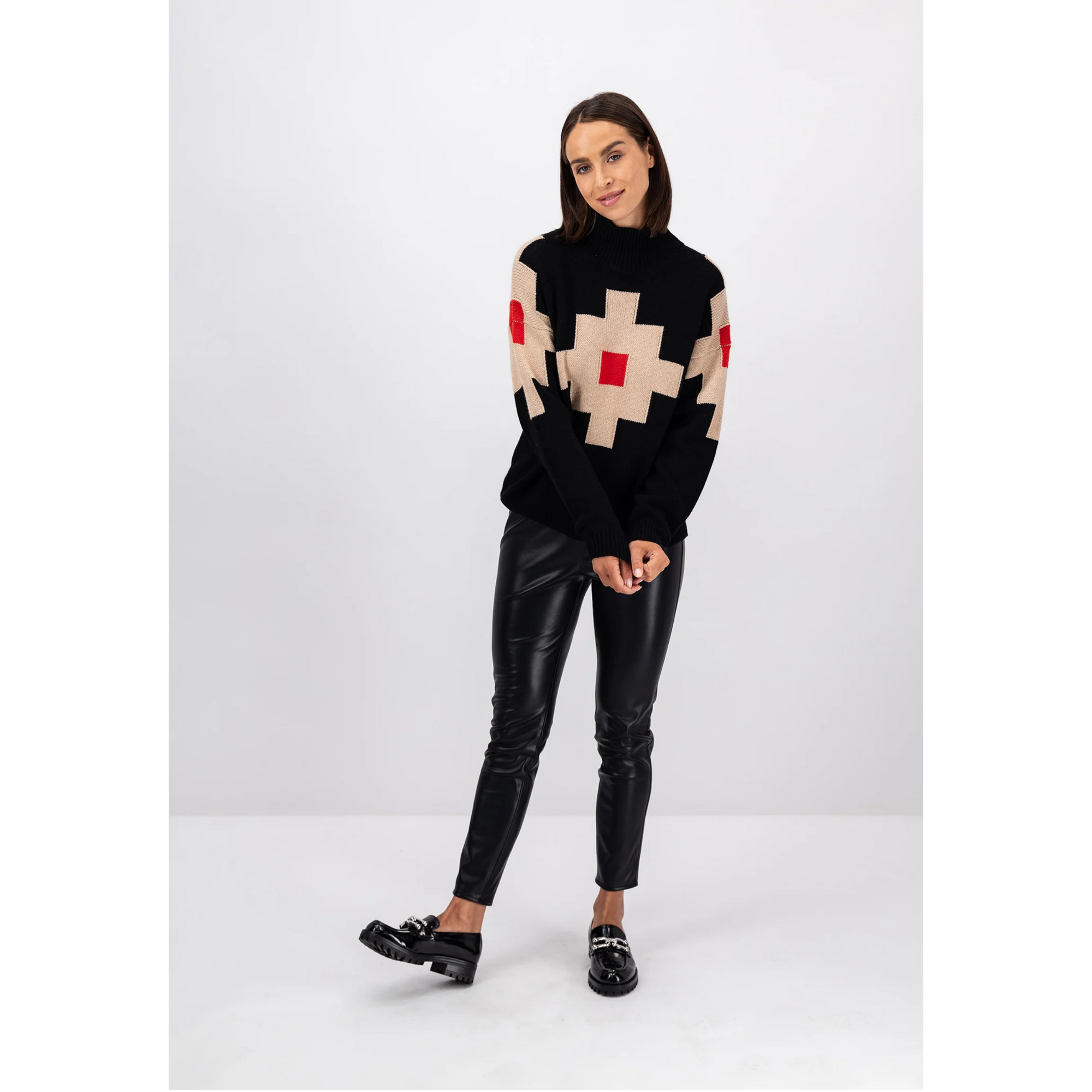Fynch-Hatton Geometric Wool Cashmere Jumper 23107157