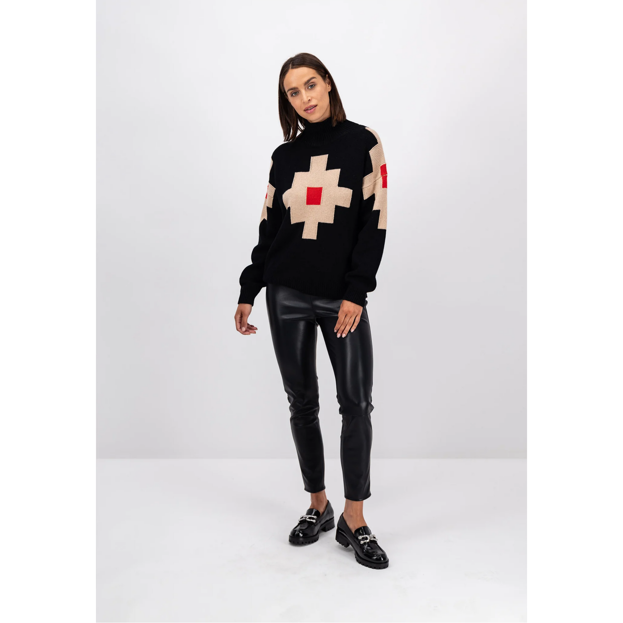 Fynch-Hatton Geometric Wool Cashmere Jumper 23107157