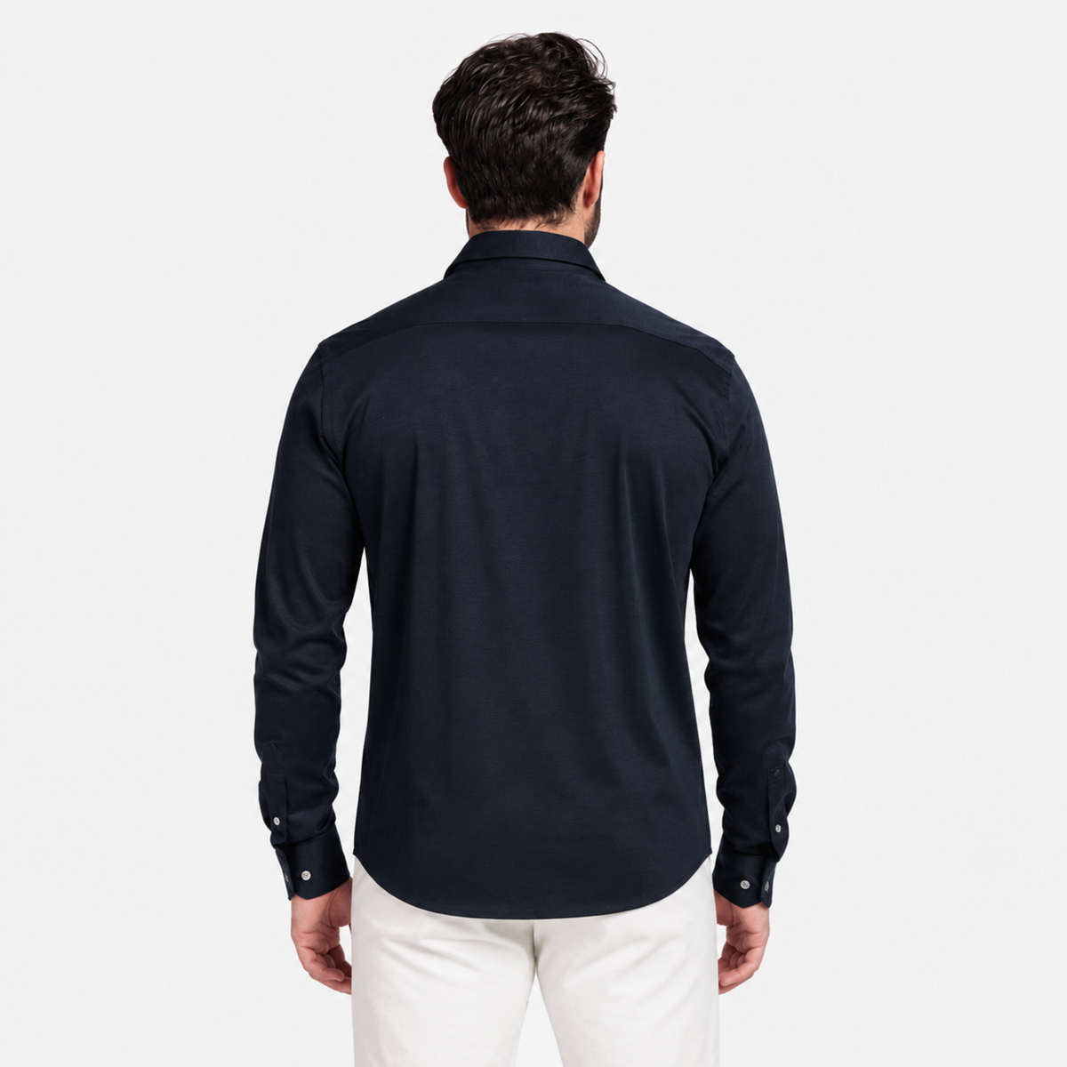 Giordano Maggiore Liquid Cotton Shirt in Navy
