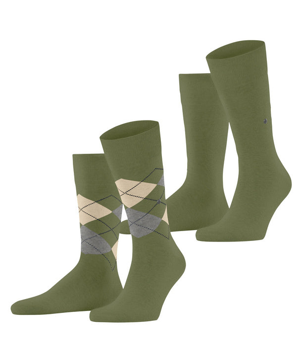 Burlington Everyday Argyle Mix 2-Pack Men Socks