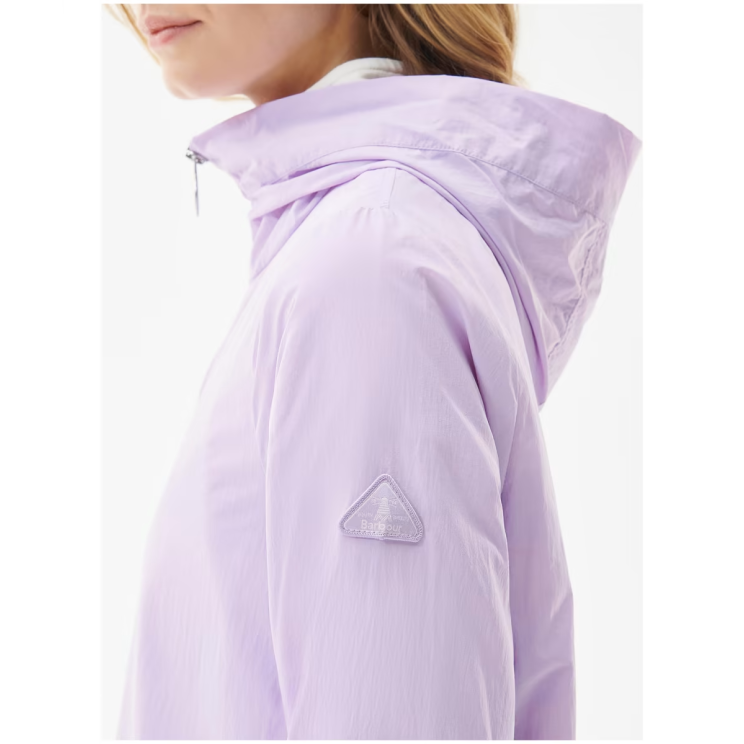 Barbour Geranium Showerproof Jacket in Pale Lilac LSP0115