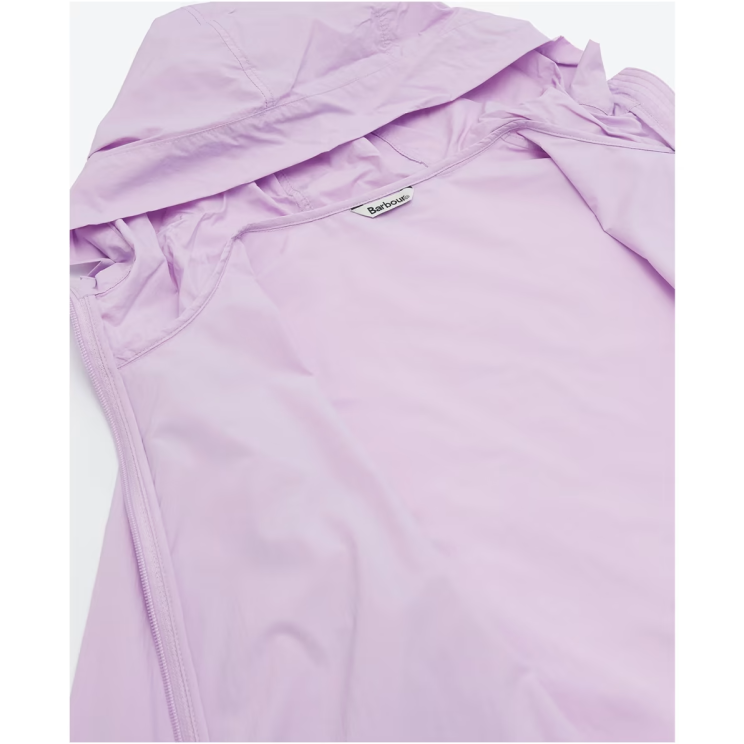 Barbour Geranium Showerproof Jacket in Pale Lilac LSP0115