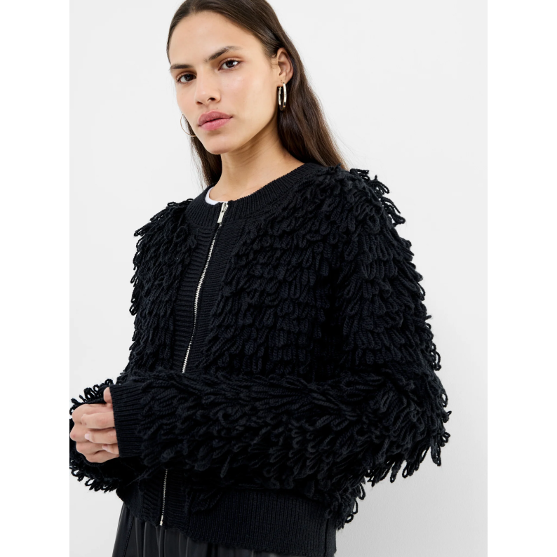 French Connection Mali Looped Fringe Knit Jacket 78ZBU