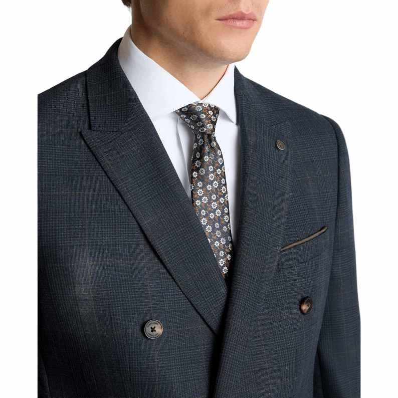 remus-uomo-marcelo-navy-check-suit-detail