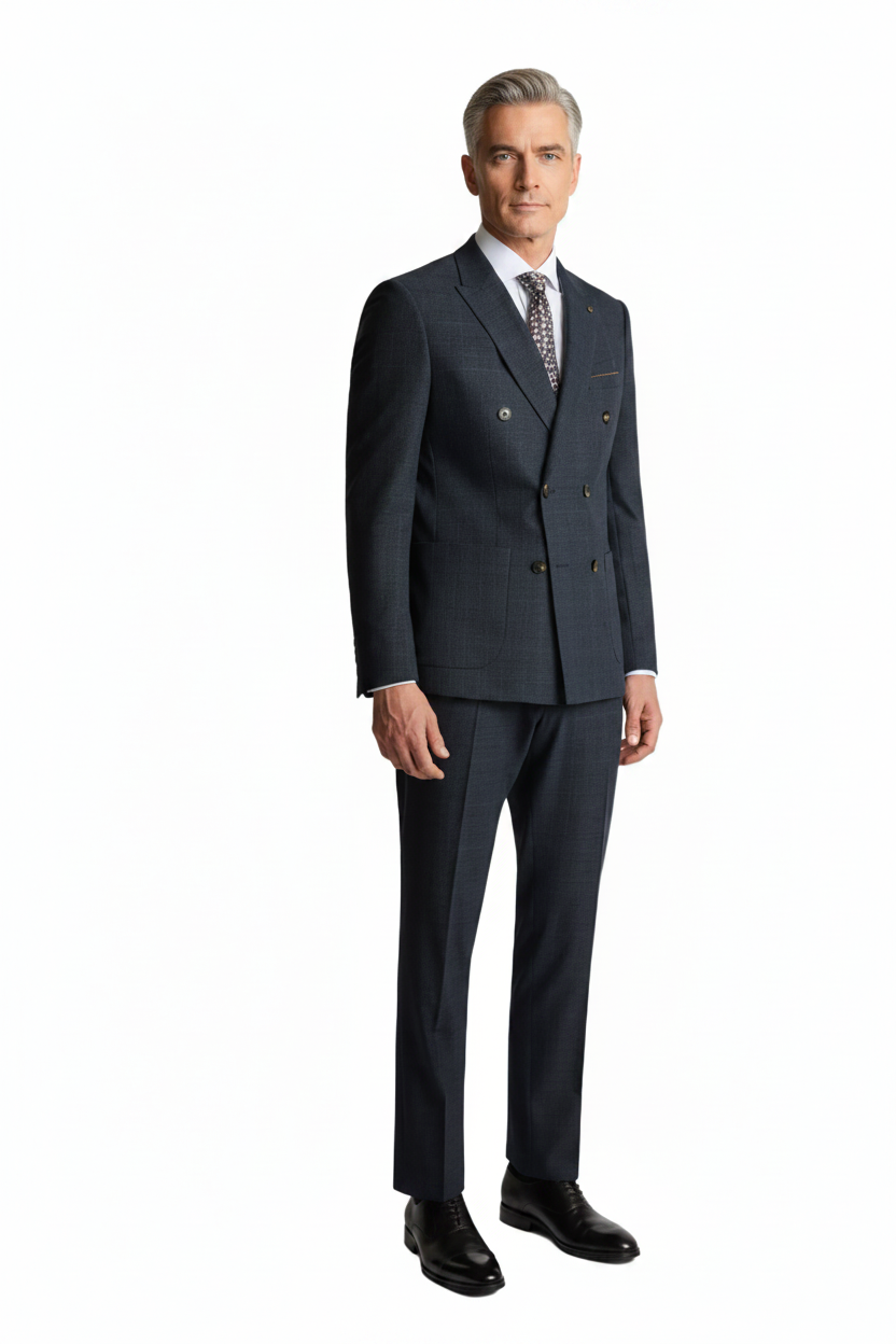 remus-uomo-marcelo-navy-check-suit-side