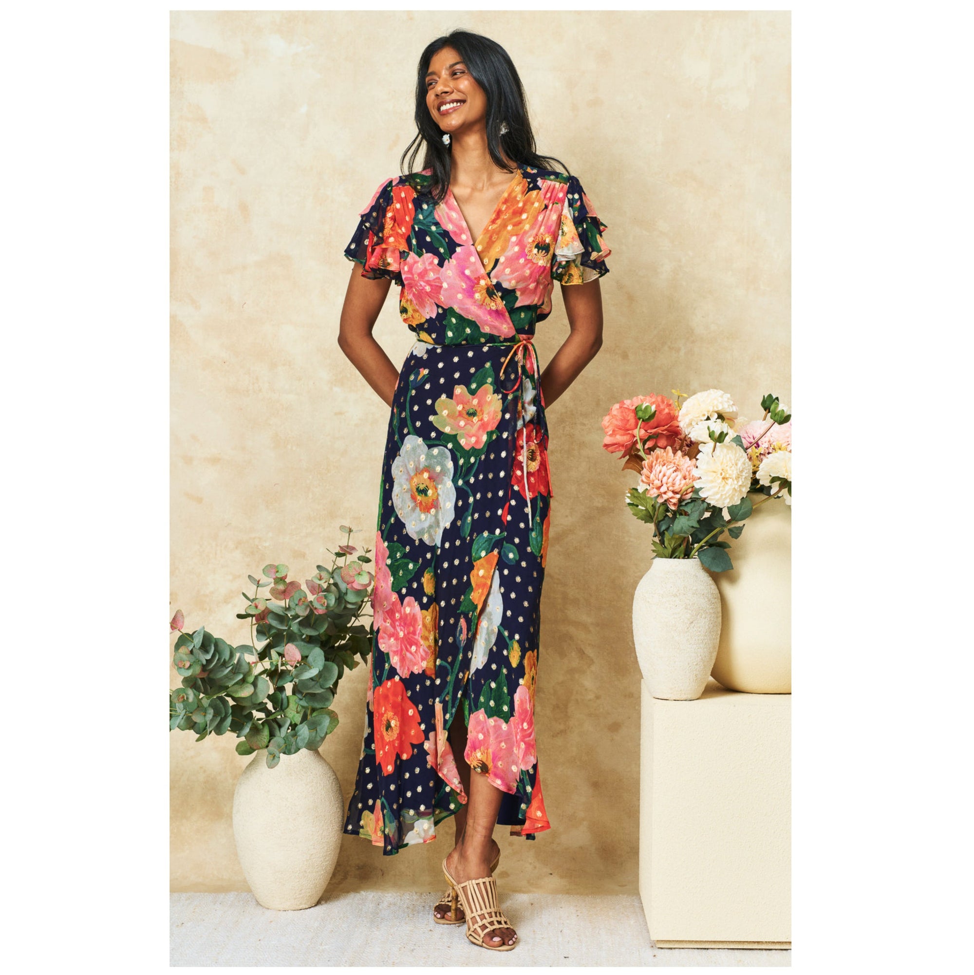 Hope &amp; Ivy The Marlene Wrap Dress 8956