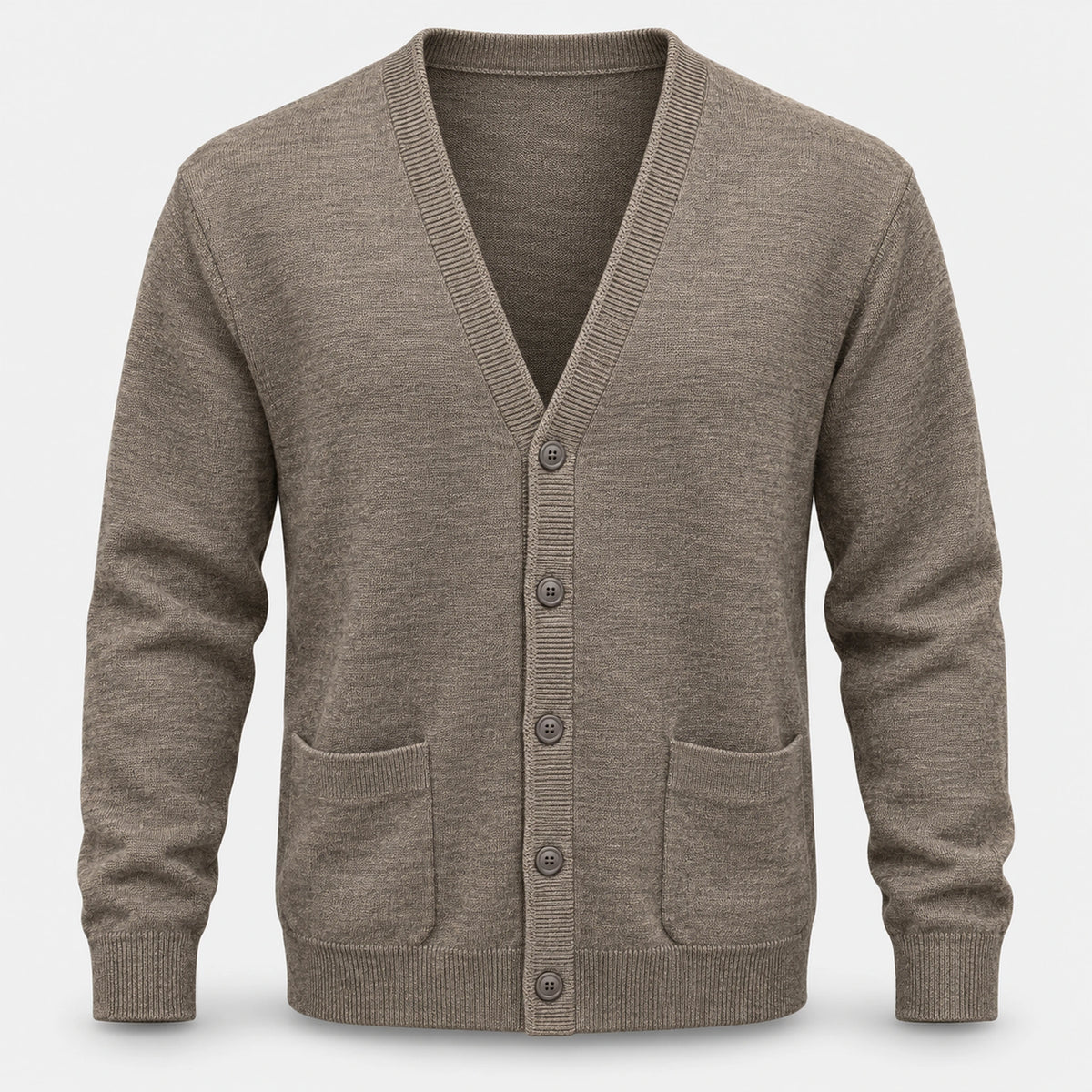 Franco Ponti Men's Merino Blend Two-Pocket Cardigan K05