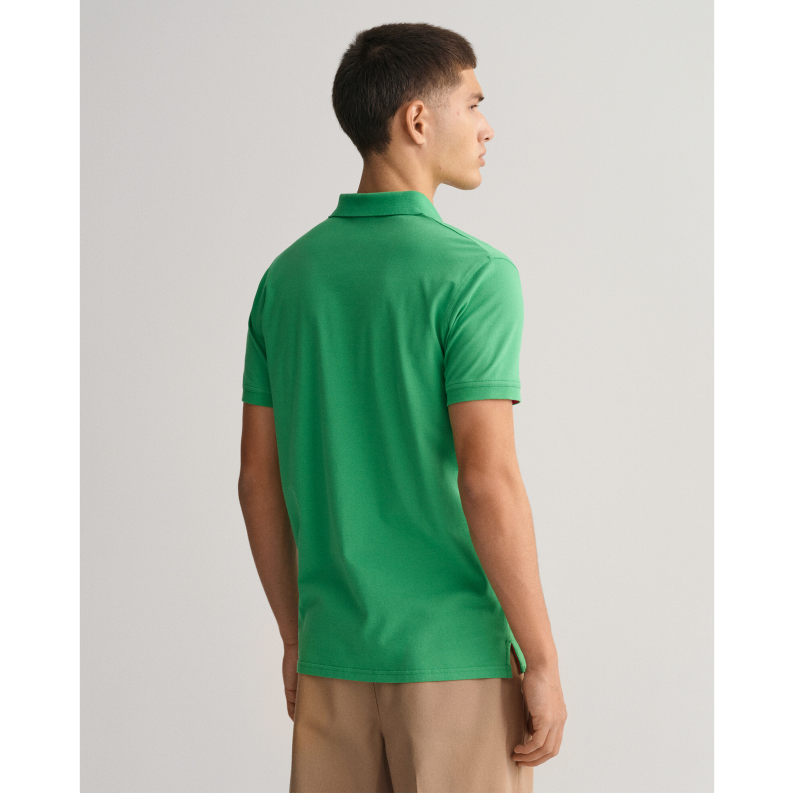 GANT Contrast Collar Piqué Polo Shirt Rugger 2052003 - Mid Green