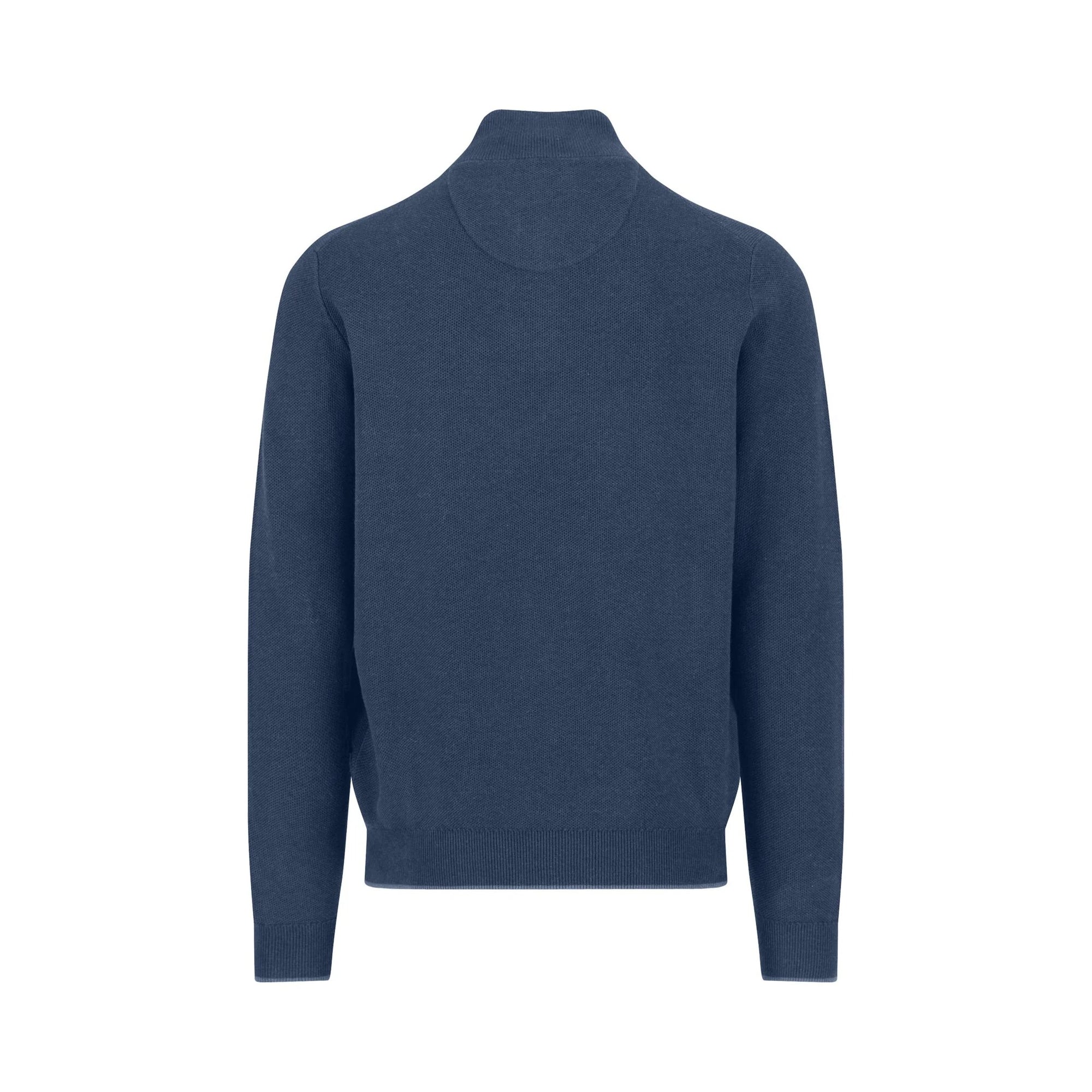 Blue sweater on a white background