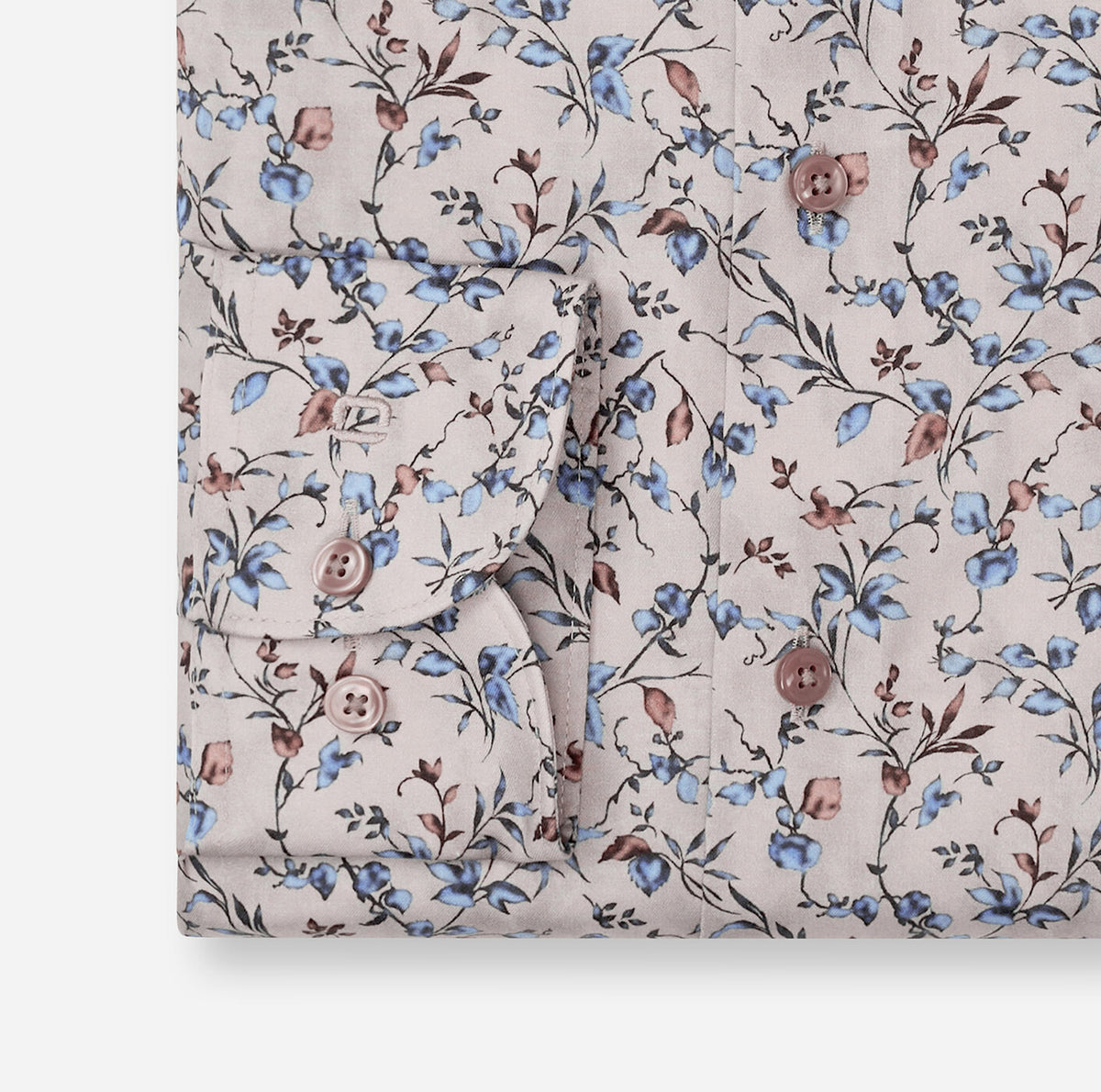 OLYMP Luxor Modern Fit Floral Shirt in Natural