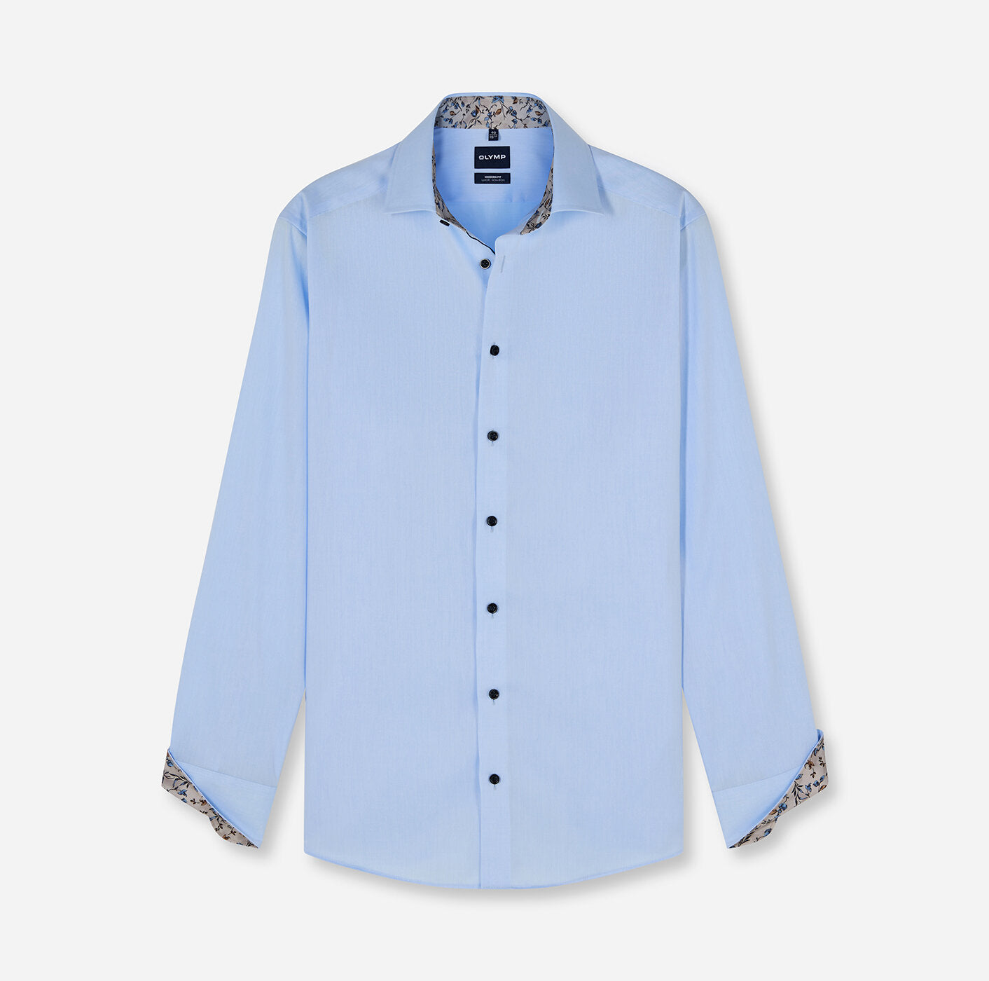 OLYMP Luxor Modern Fit Non-Iron Shirt in Sky Blue