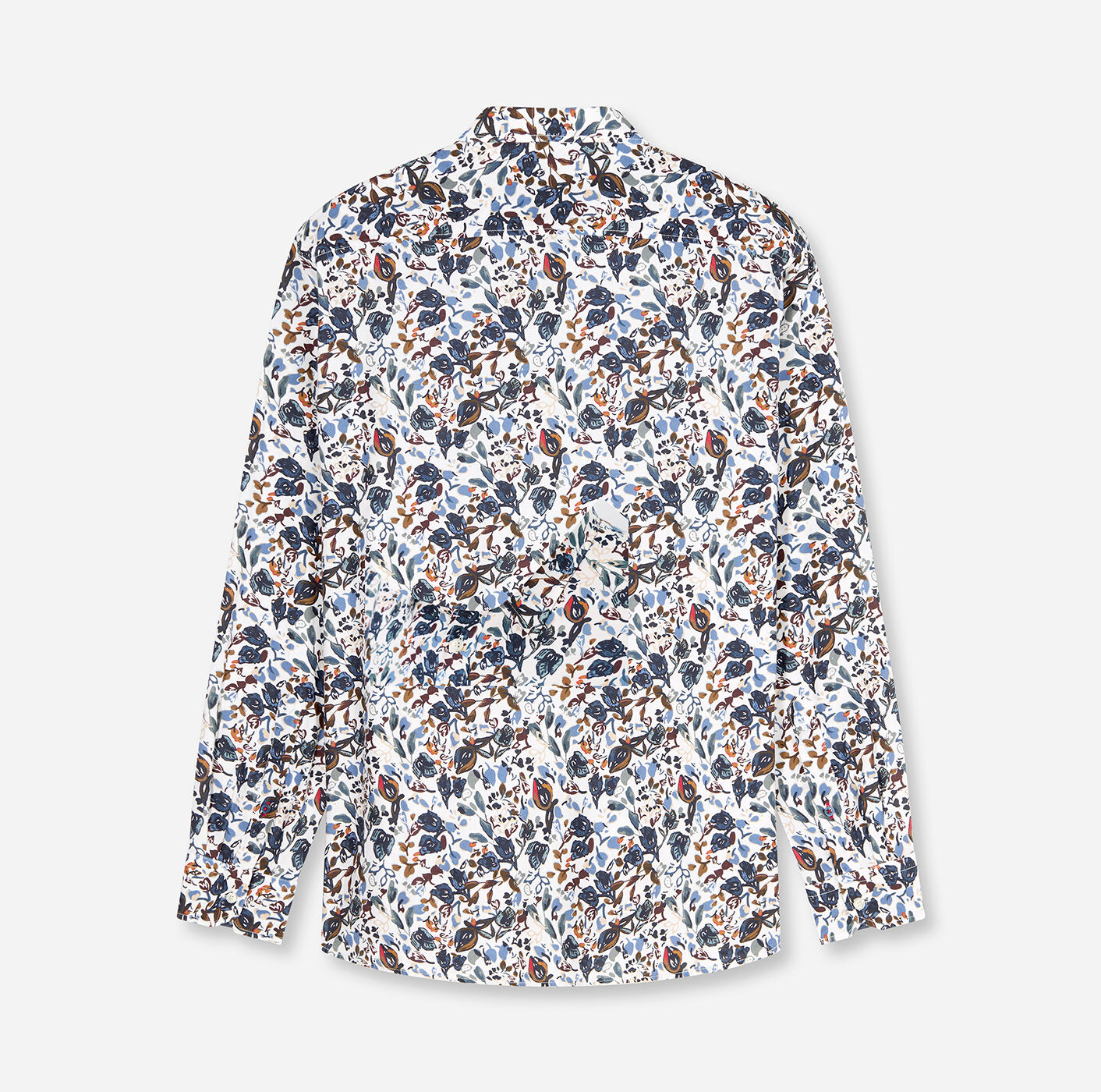 OLYMP Regular Fit Floral Casual Shirt in Off White